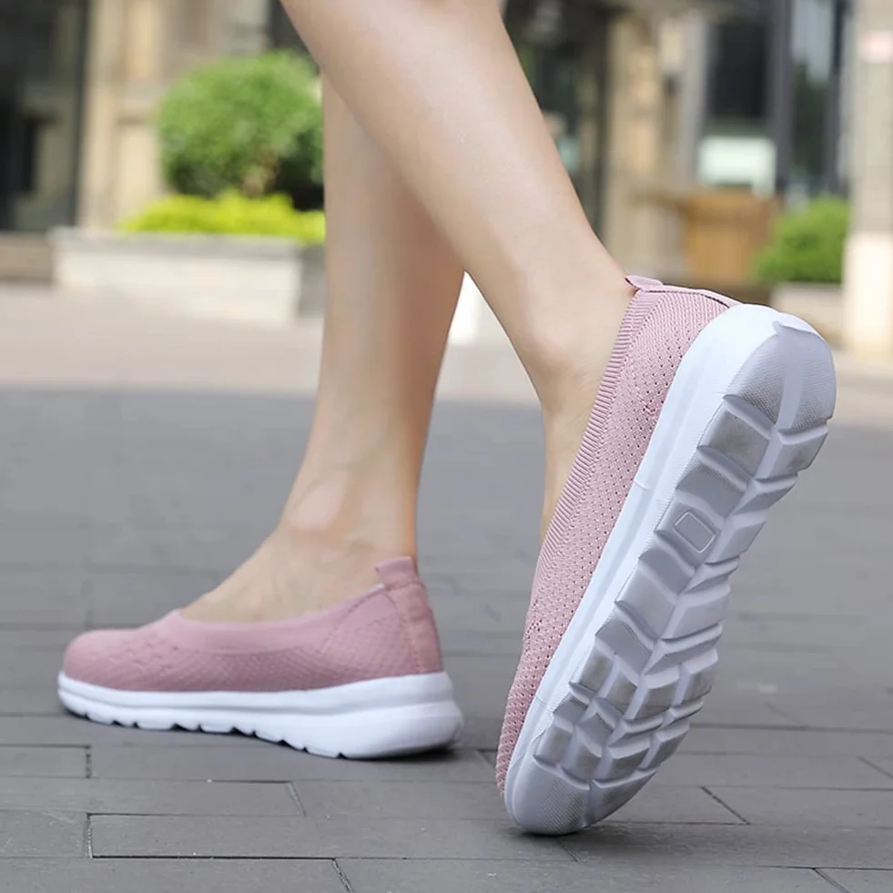 Damskie Trampki Sportowe Buty Biegania Fitness Walking Trainers,Różowy,42EU