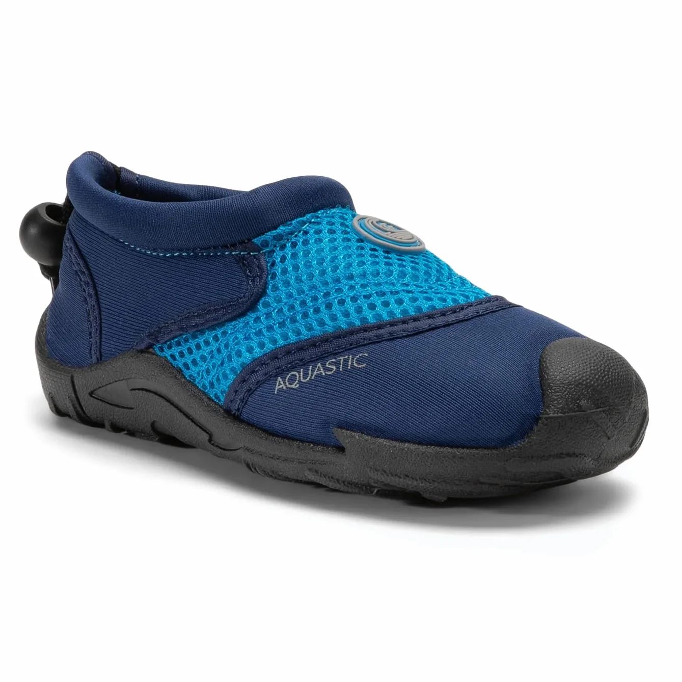 AQUASTIC Buty do Wody KEA JR dla Dzieci Wsuwane Buty do Pływania z Siatką Antypoślizgowa Kauczukowa Podeszwa TPR Odprowadzanie Wody Ochrona i Komfort na Basen i Plażę