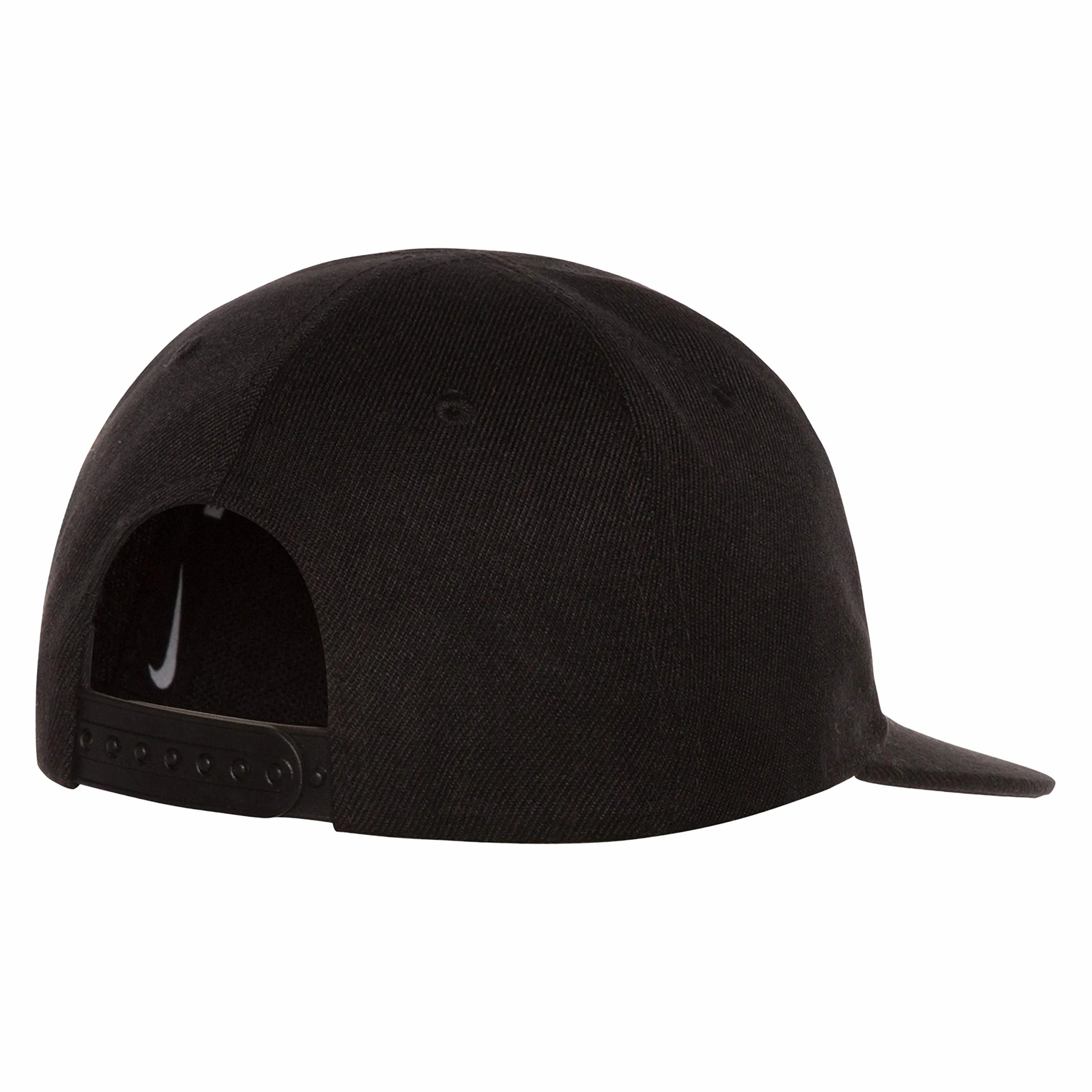 NIKE Children's Apparel unisex-dziecko dziewczynki 8A2560Czapka z daszkiem z płaskim rondem - czarna - jeden rozmiar