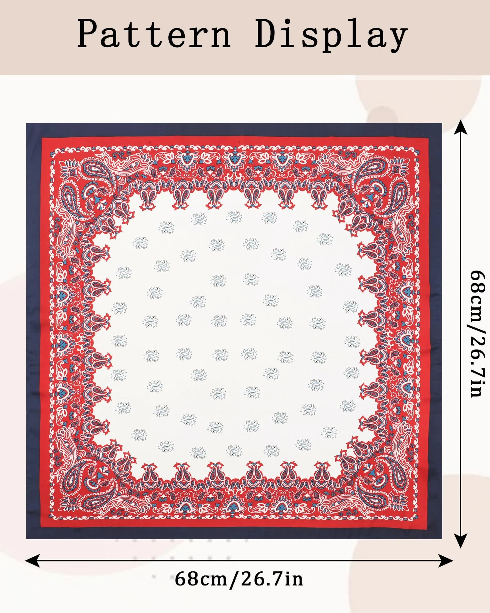 WELROG Chustka damska na lato, 68 x 68 cm, jedwabna bandana, chusta na głowę, kwadratowa chusta dla kobiet, satynowa chusta do włosów, akcesoria do włosów