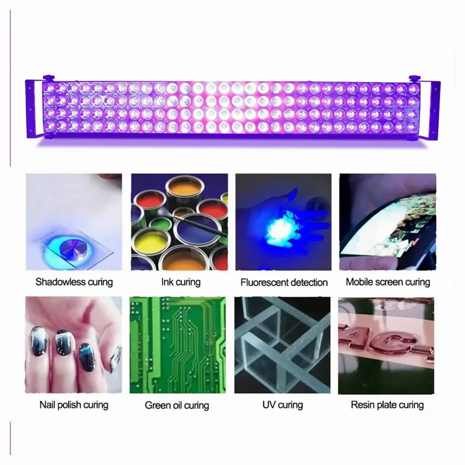 1000 W przenośna lampa UV do utwardzania 365 NM 395 NM 405 NM Atrament Lakier Farba Klej Sitodruk Olej Druk 3D Płytka PCB Szybkie schnięcie Wiele zastosowań(395nm)