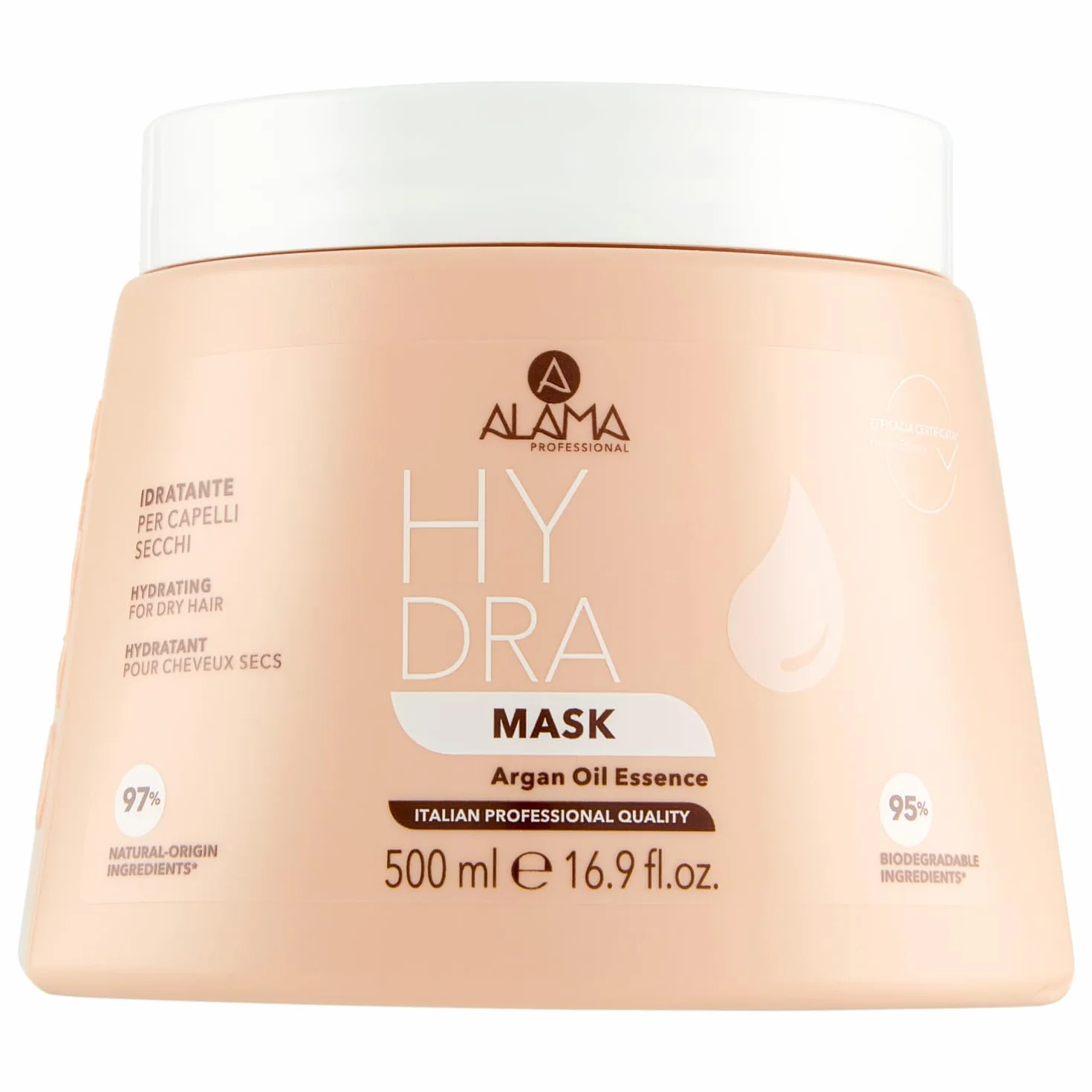 Alama Professional Hydra nawilżająca maska do włosów suchych, żółta, 500 ml