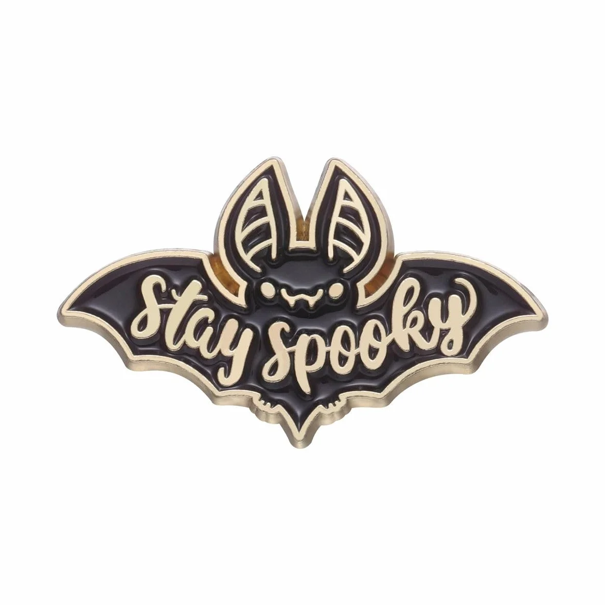 Ro Rox Stay Spooky Bat broszka przypinka odznaka emalia urocza kreskówka Wicca