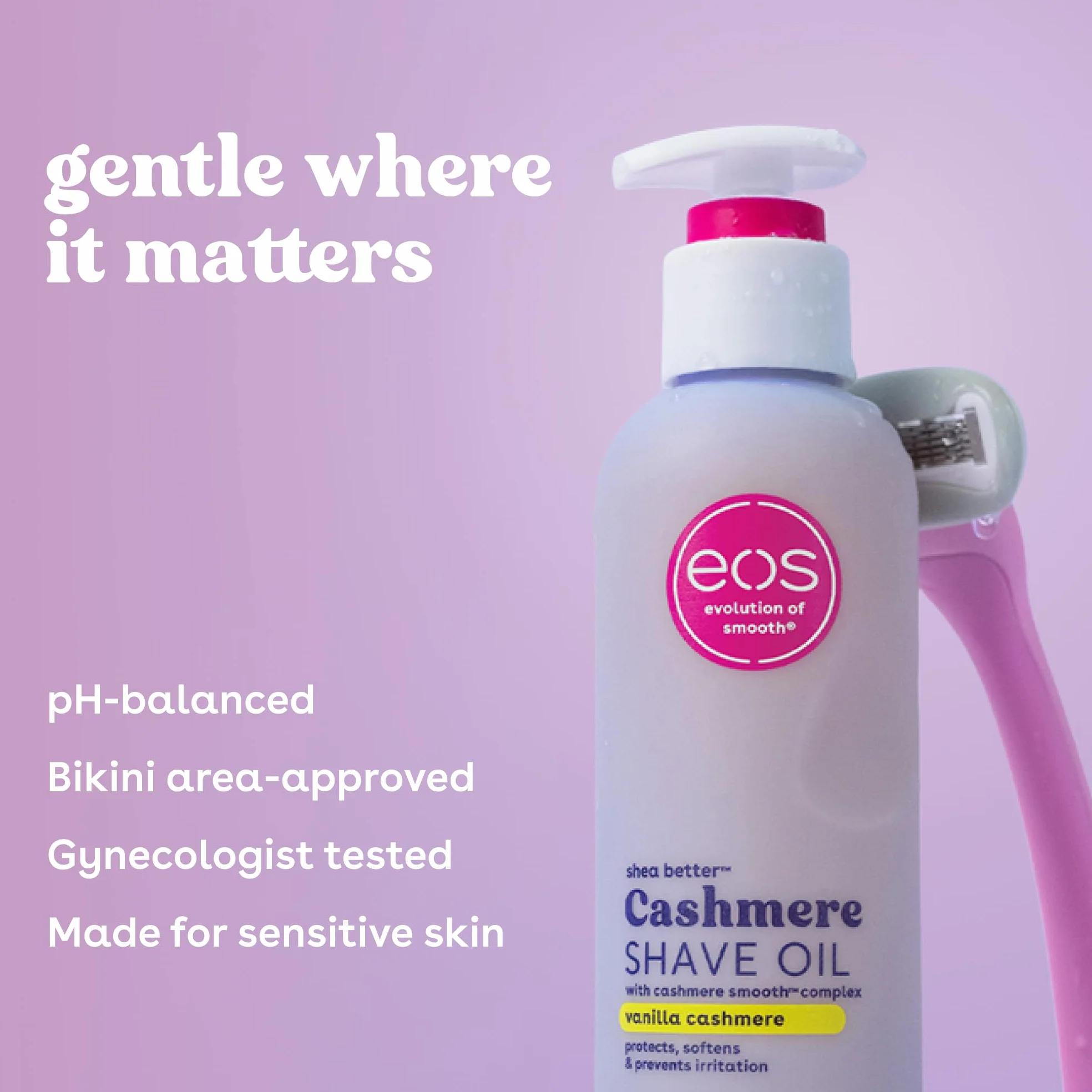 Eos Shave Oil Vanilla Cashmere Scented 6 fl oz