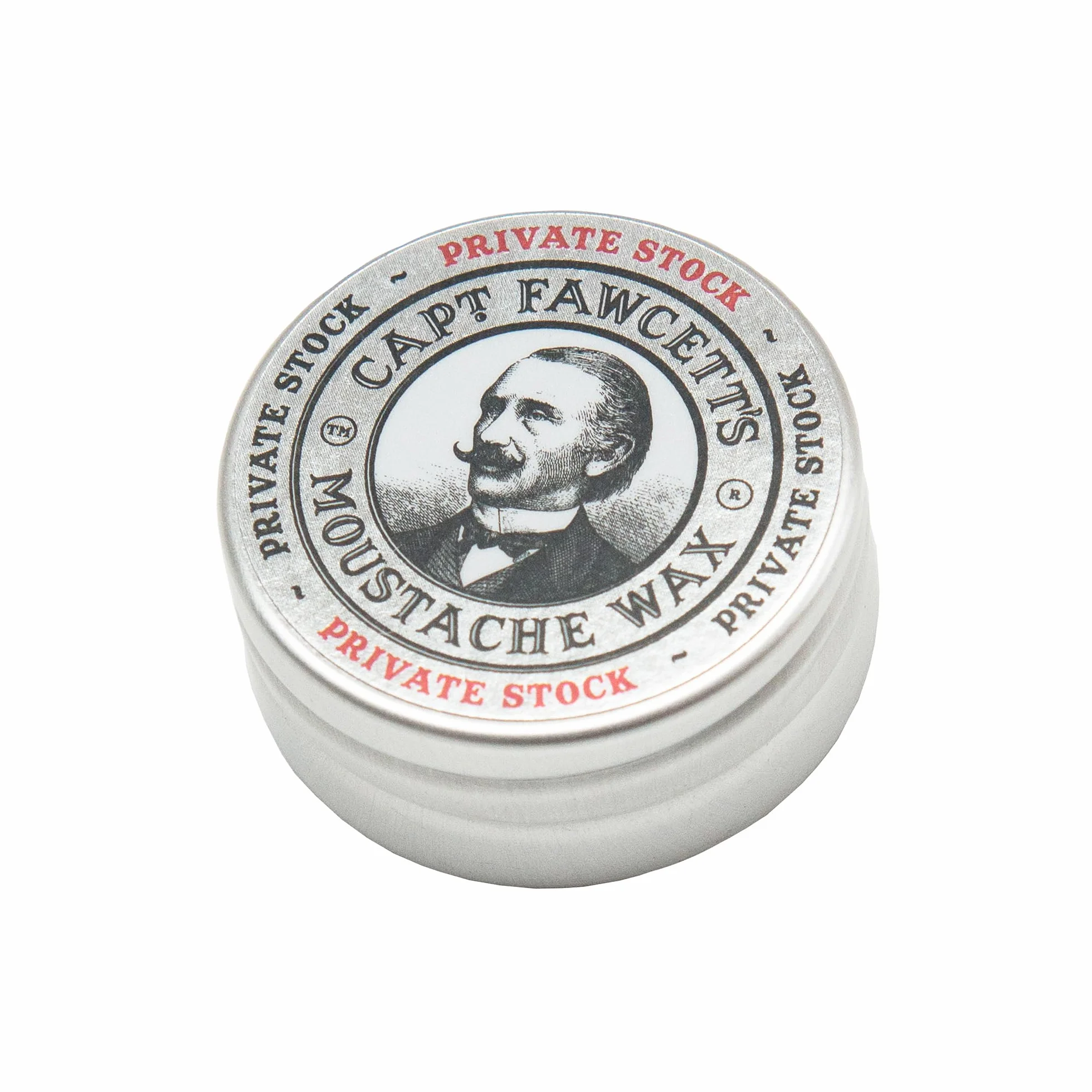Captain Fawcett Wosk do wąsów Private Stock 15 ml, czarny, standardowy