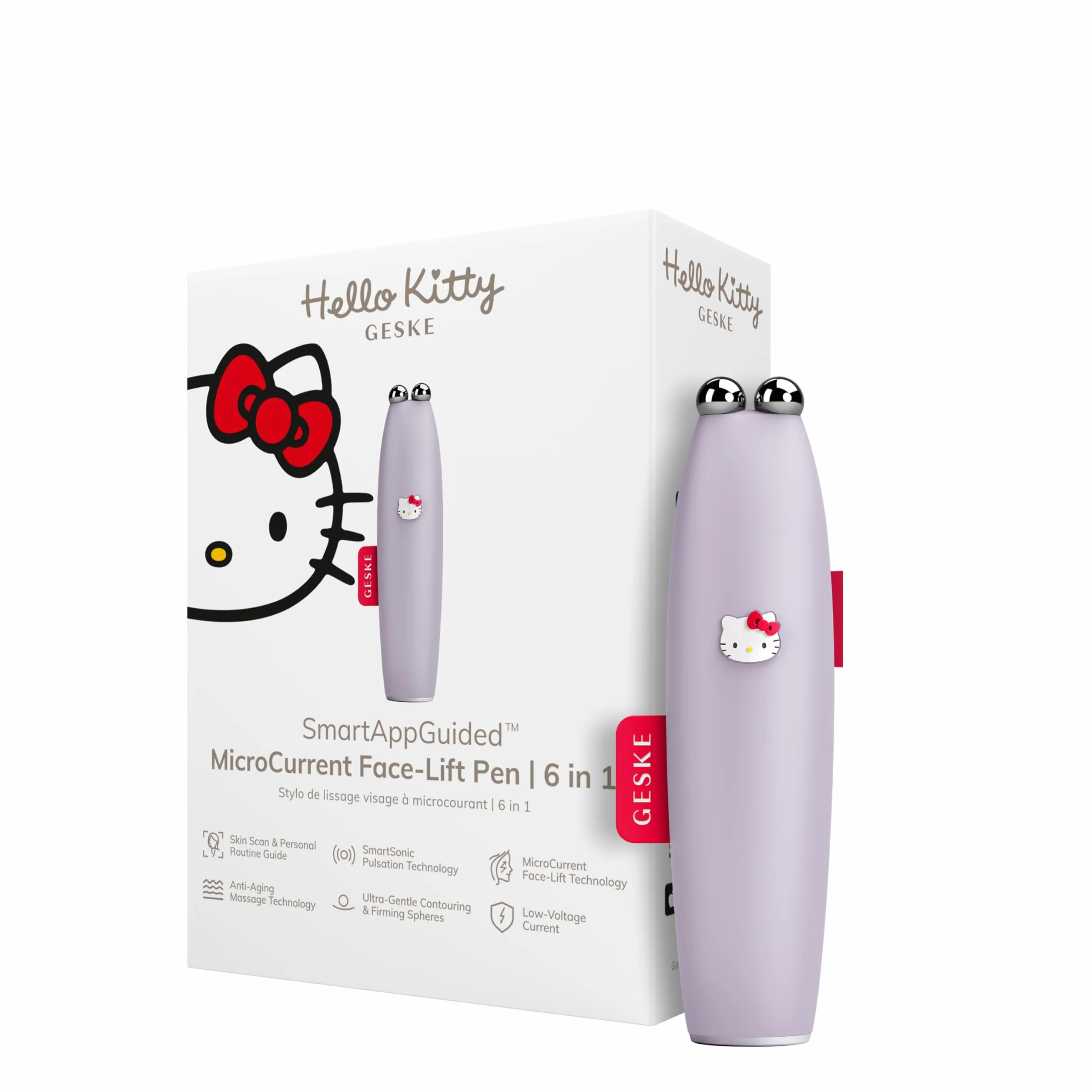 GESKE x Hello Kitty SmartAppGuided™ Pióro do liftingu twarzy z mikroprądami 6 w 1
