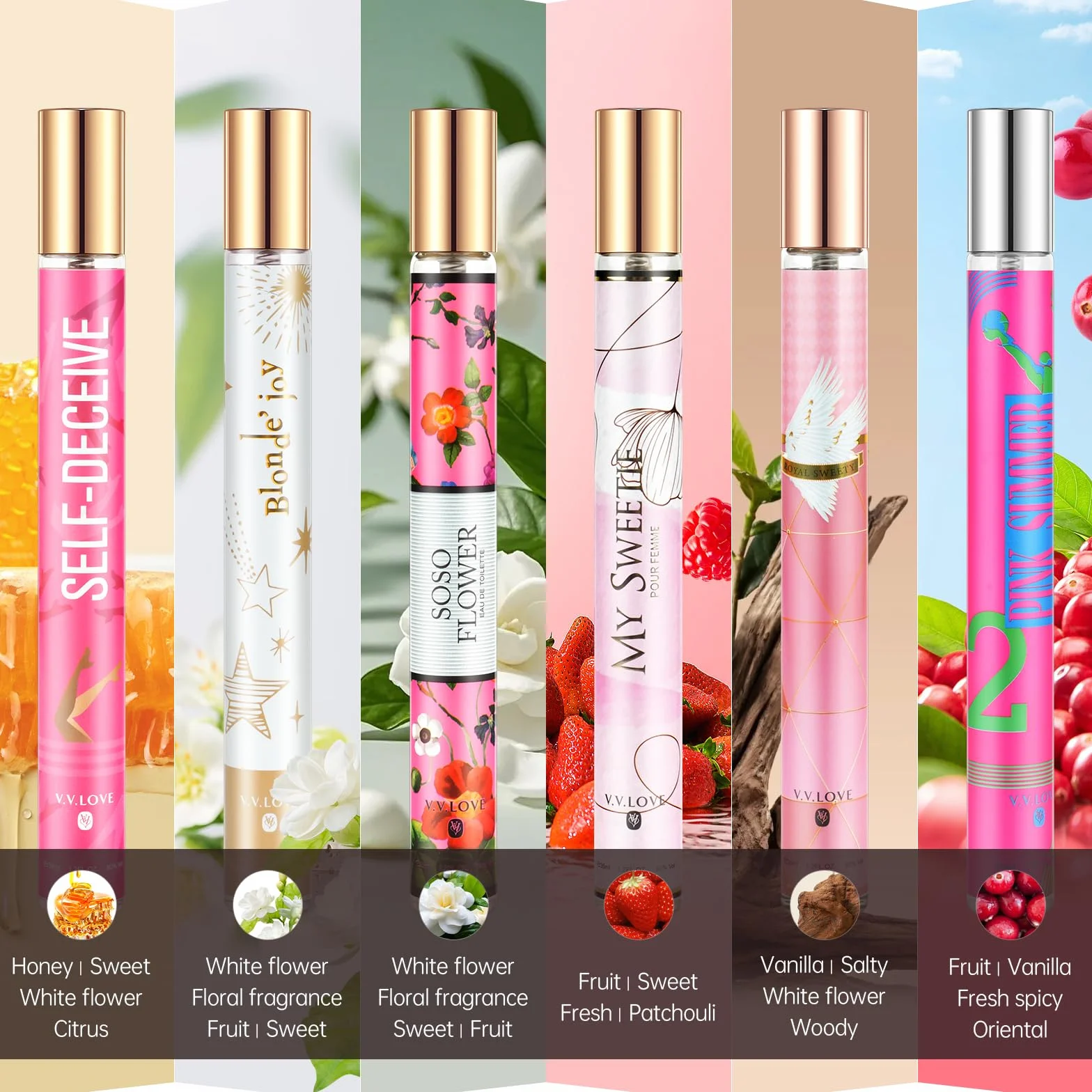Luksusowe perfumy dla kobiet zestaw 6 x 35 ml woda perfumowana