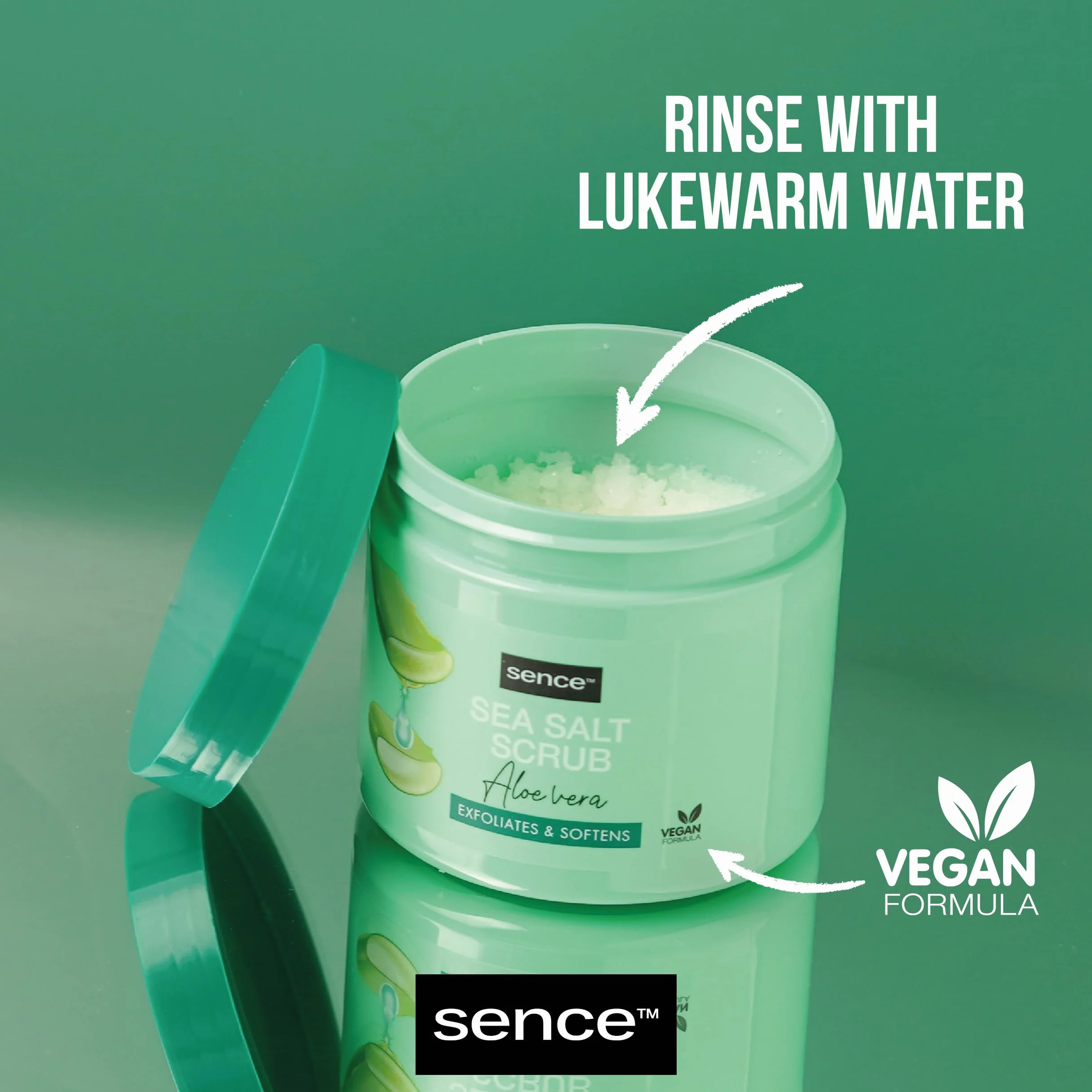 SENCE SCRUB CIAŁO 500 GR. SEA SALT ALOE PRAWNY WAZON