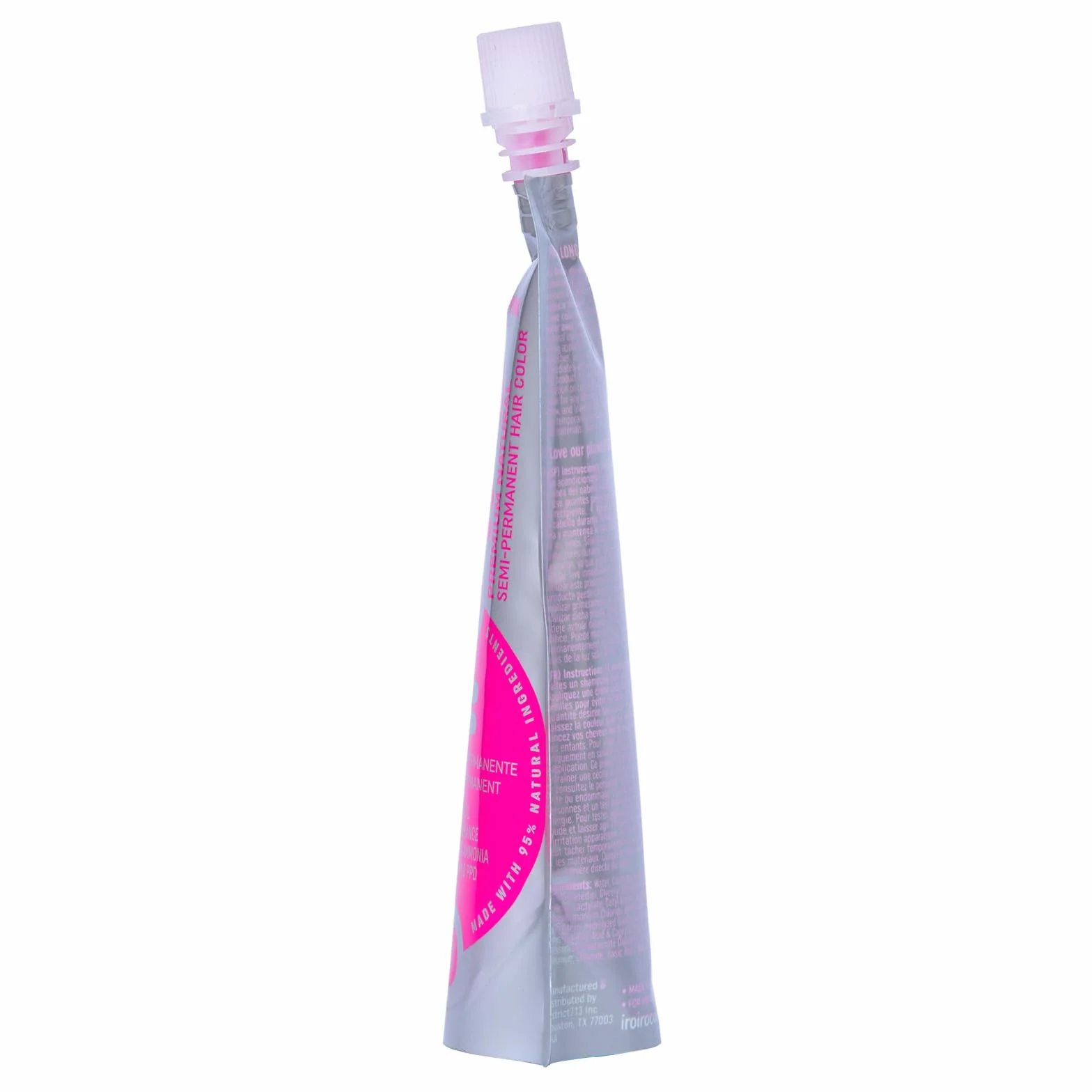 Iroiro 310 Neon Pink Premium, naturalne, półtrwałe włosy