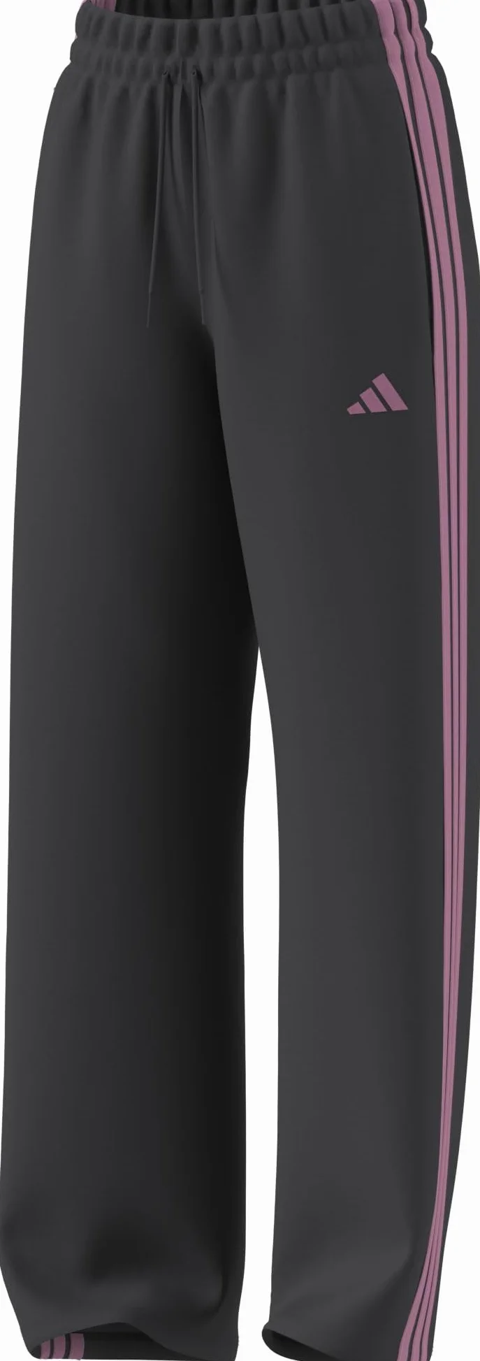 adidas Essentials 3-stripes Open Hem Fleece Pants - Spodnie golfowe Kobiety