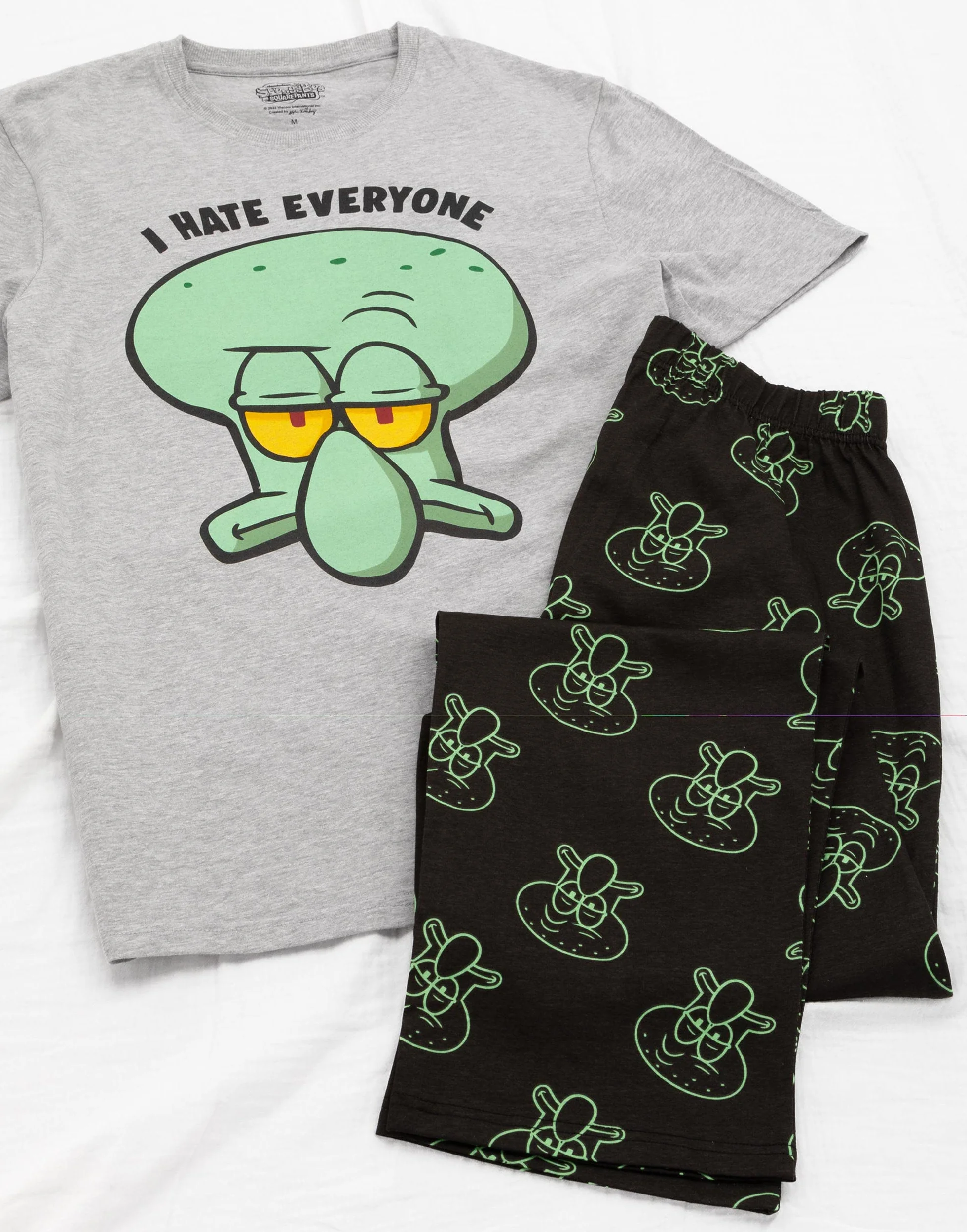 SPONGEBOB SQUAREPANTS Piżama męska dla dorosłych Squidward PJs