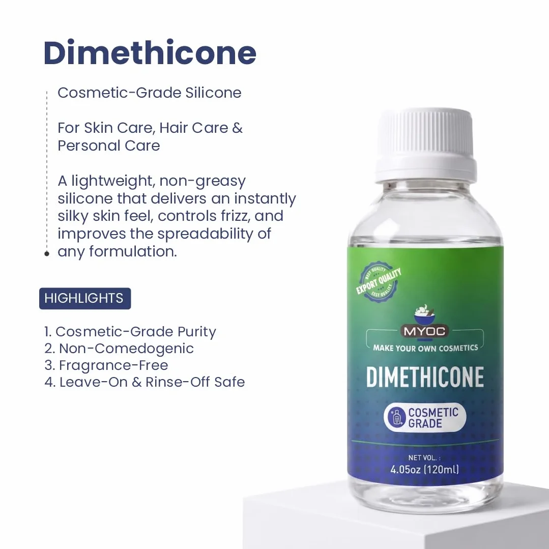 Dimethicone – Cosmetic Grade Silicone for DIY Skincare, serum do włosów i makijażu | 120 ml