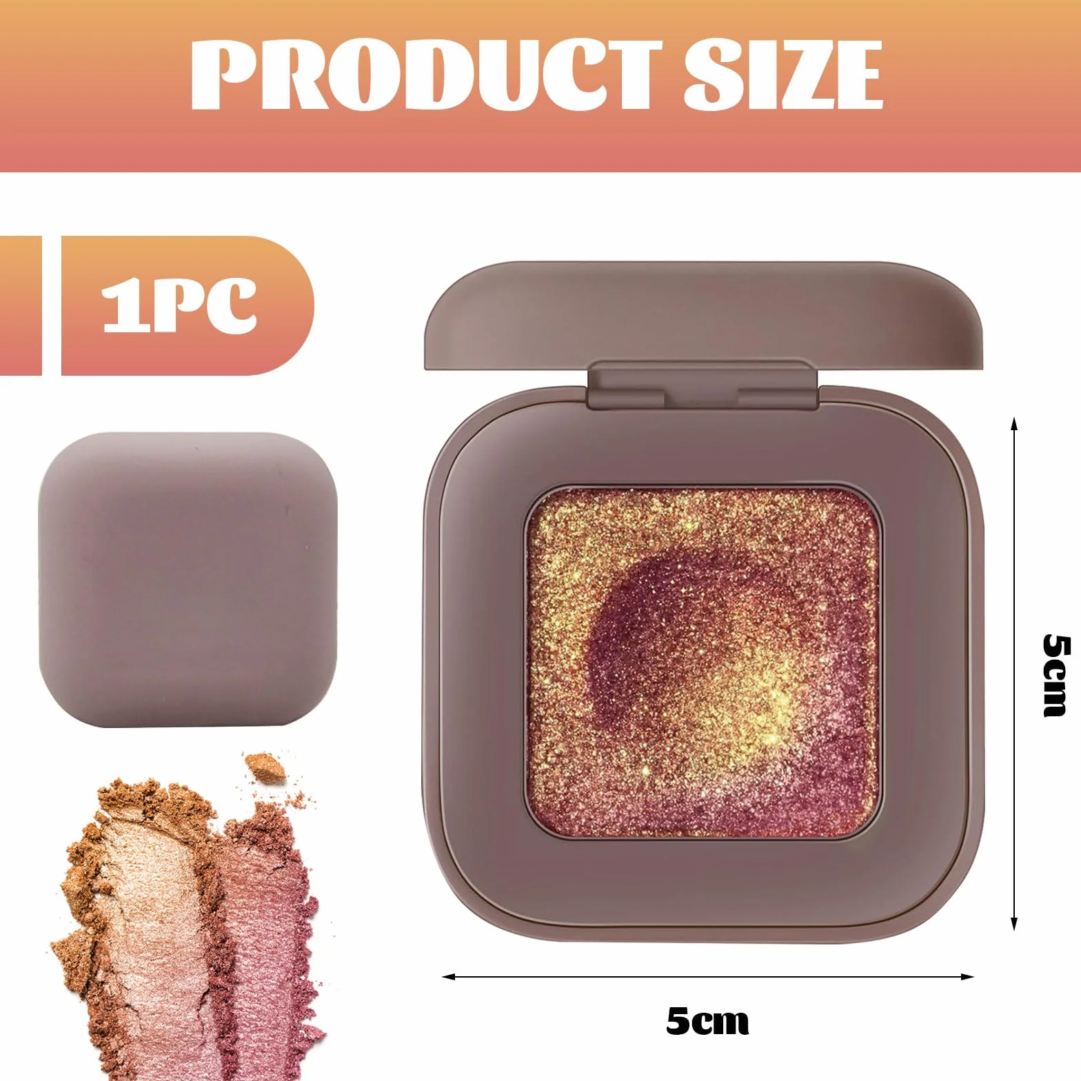 Duochrome Burgundy Gold Glitter paleta cieni do powiek, holograficzny kameleon bogaty kolor połyskujący, kolor Shift Sparkle Inner Corner Eye rozświetlacz, paleta rozświetlaczy do makijażu na