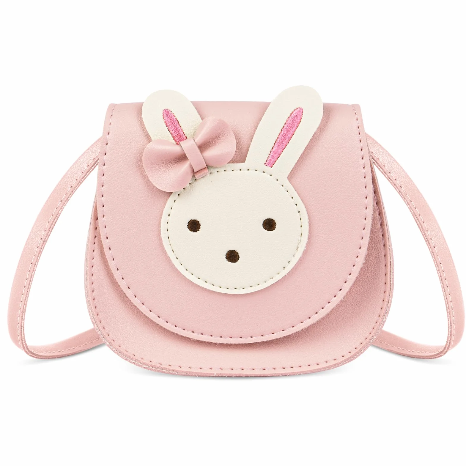 Ainiv Dziewczęca Torba Crossbody z Kokardą, Mała Torebka na Ramię, Mała Torebka Z Klapką, PU Torba Crossbody dla Dziewczynek, Dzieci, Maluchów, Nastolatków