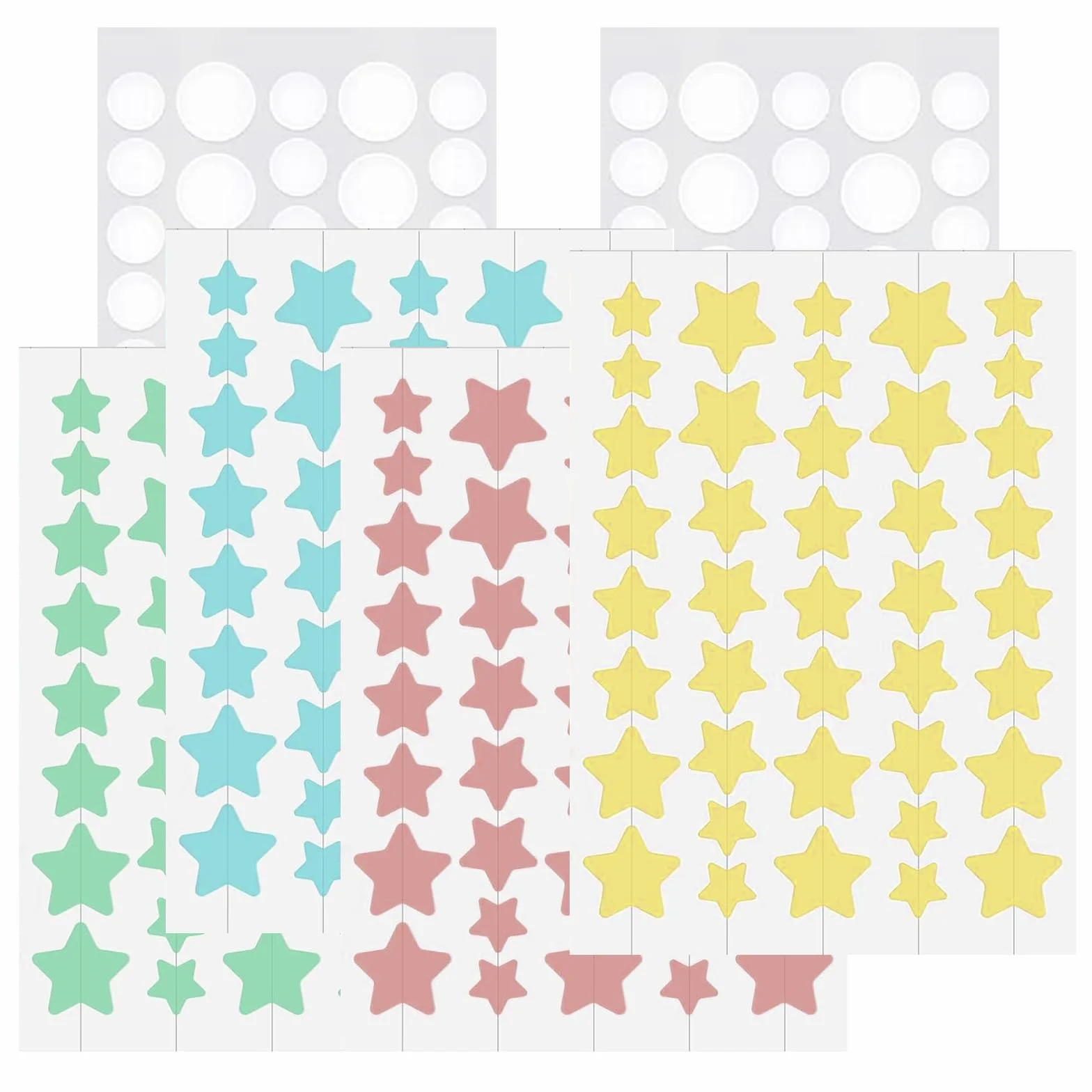 Absorptions Acne zestaw łatek na pryszcze, 232 sztuki, hydrokoloidowe łatki przeciw pryszczom, wodoodporne, oddychające plastry na trądzik w gwiazdki i okrągłe plastry na pryszcze, gwiazdki i