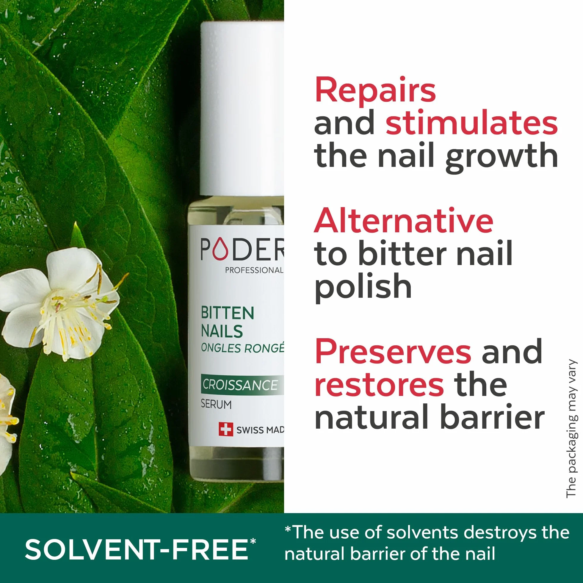 PODERM Serum Zapobiegające Obgryzaniu Paznokci Naturalny Środek Przeciwstresowy Stymuluje Wzrost