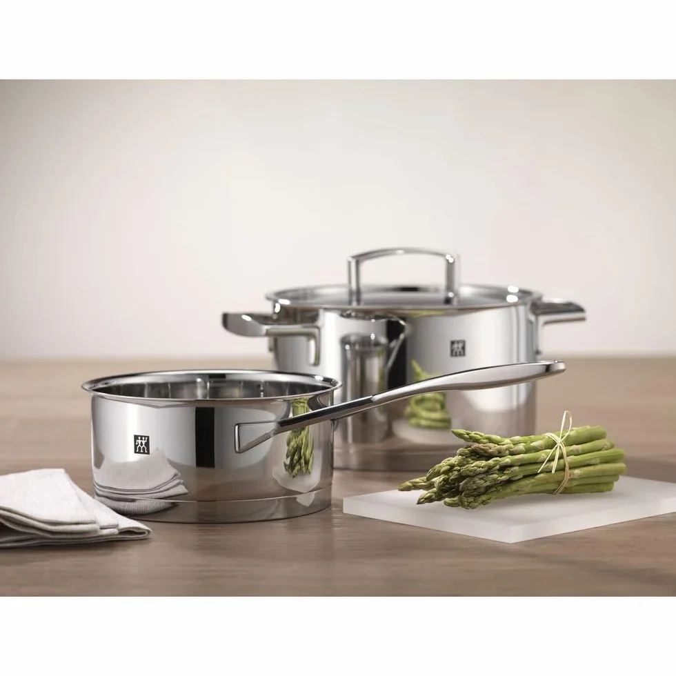ZWILLING Kochtopf-Set, 5-tlg., 4 Deckel, Induktionsgeeignet, Edelstahl, Passion