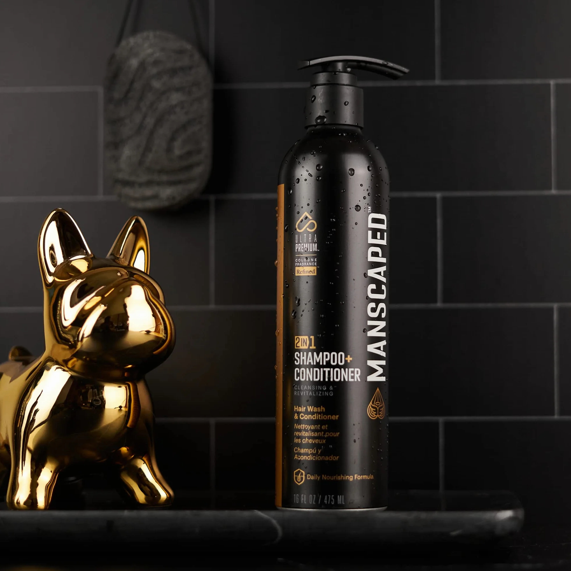 MANSCAPED® Szampon i odżywka 2 w 1 z wodorostami morskimi i aloesem 16 uncji