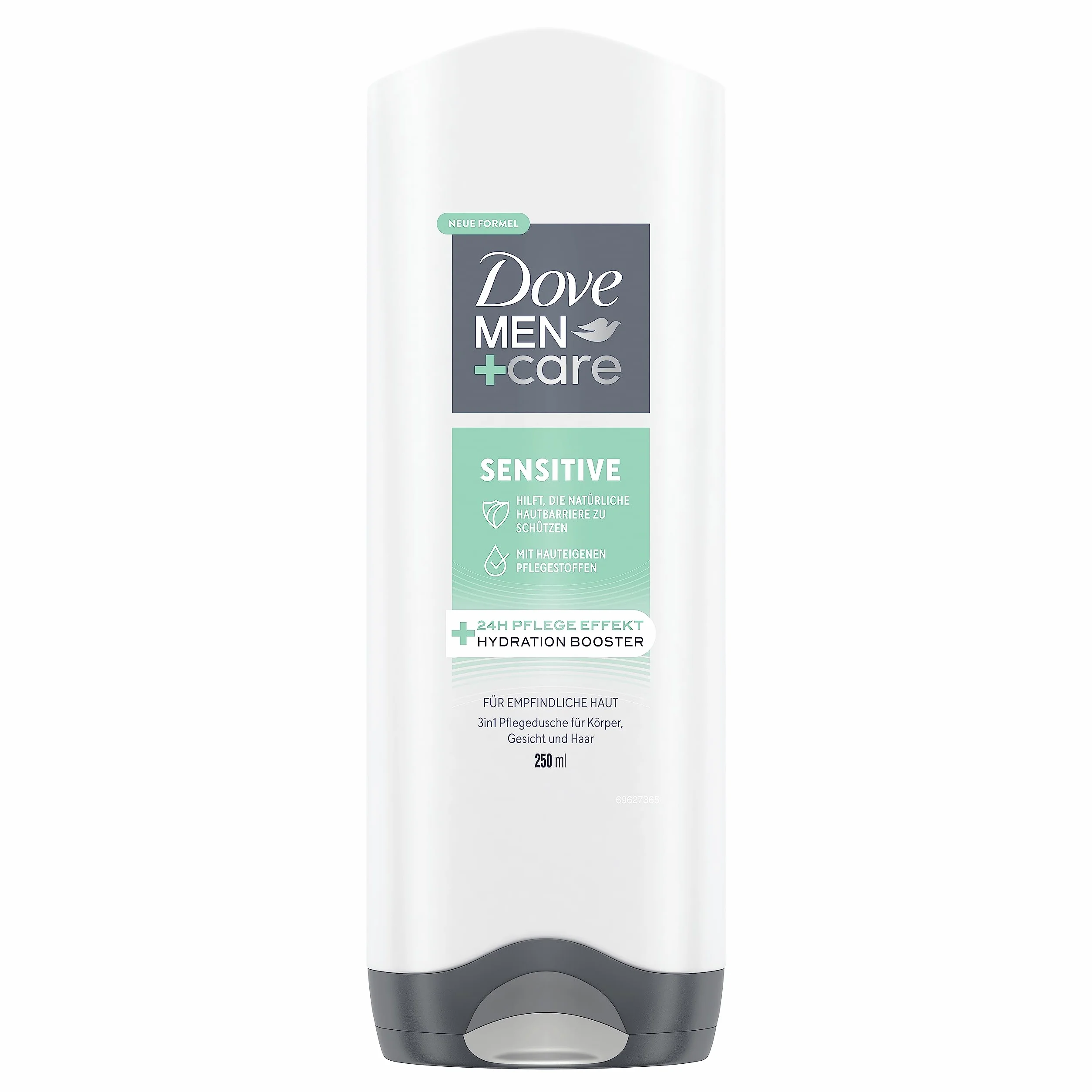 Dove Men+Care żel pod prysznic 3 w 1 Sensitive żel pod prysznic do ciała, twarzy i włosów do skóry wrażliwej, 250 ml