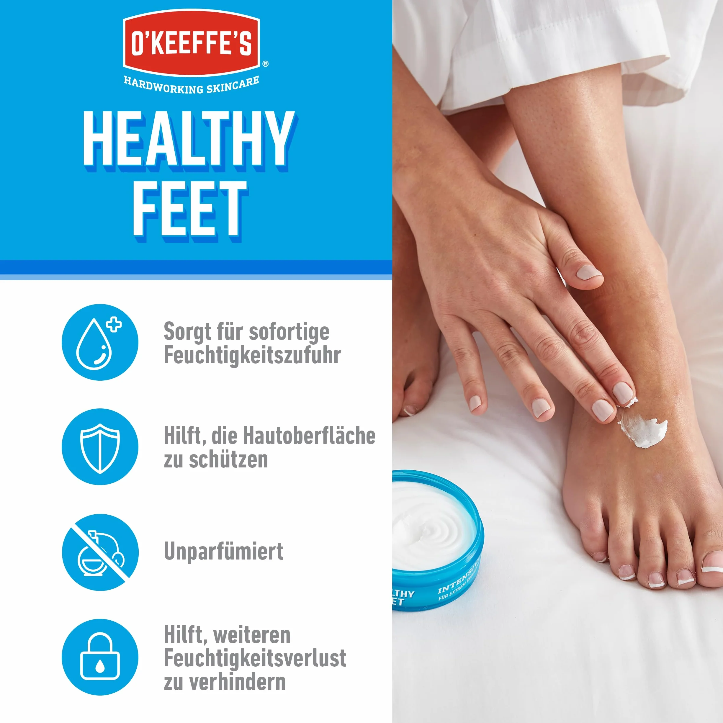 O'Keeffe'S Healthy Krem do Stóp, 91 g