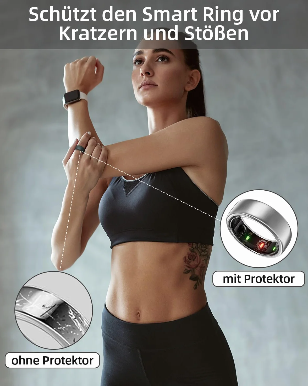 SimpleTings Smart Ring Protector Kompatybilny z Oura/Ultrahuman/Samsung Galaxy
