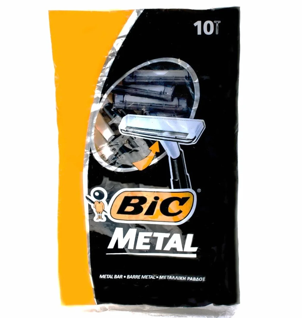 Bic Metalowe jednorazowe męskie golarki do golenia, 10 sztuk x 3 opakowania