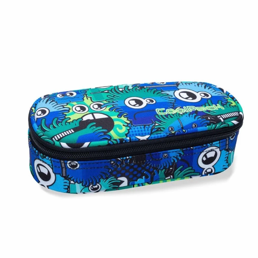 Coolpack B62034, Piórnik szkolny CAMPUS Wiggly Eyes Blue, Wielokolorowy, Wielokolorowy, Projektant