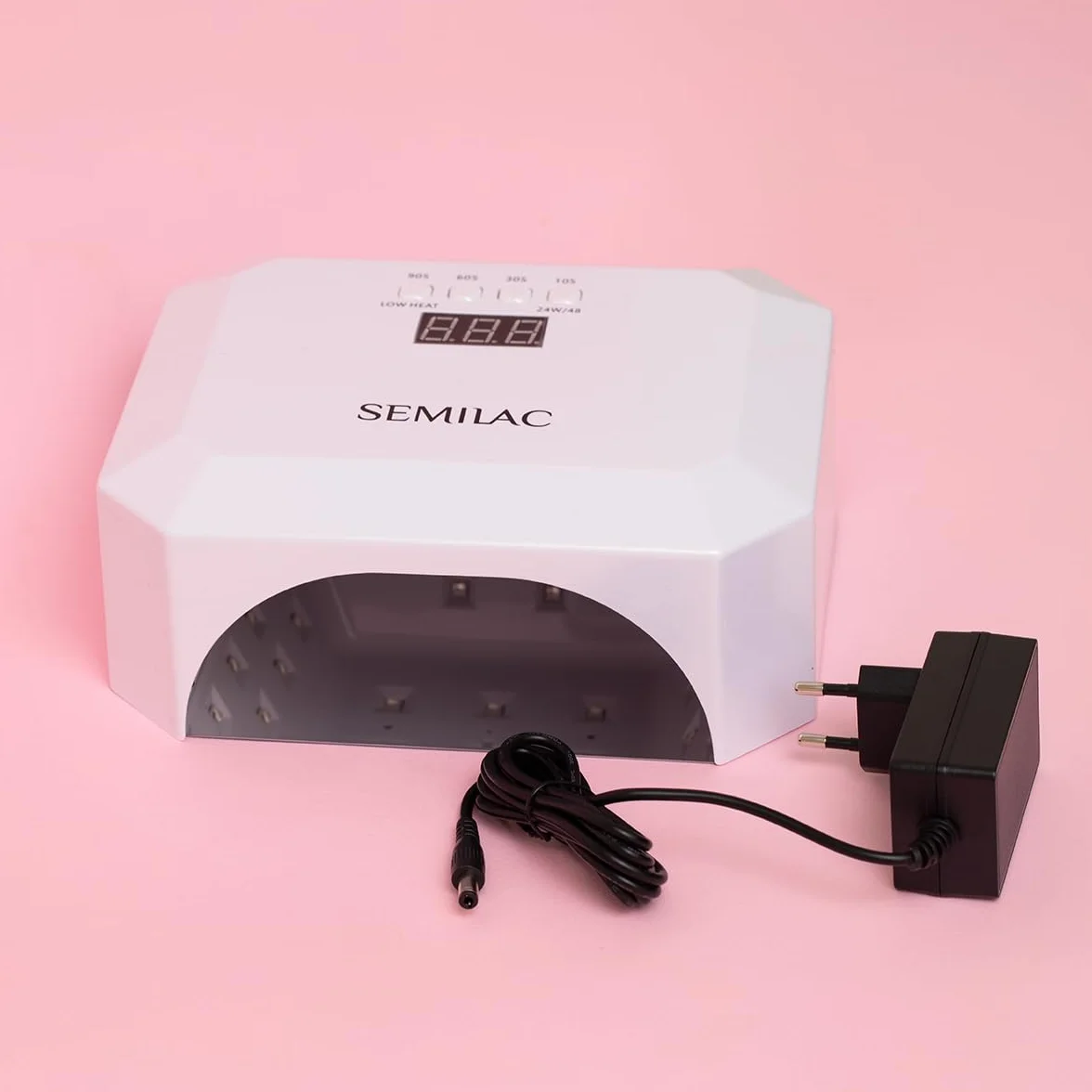 Semilac Profesjonalna Lampa UV LED Do Paznokci Hybrydy Żele Manicure 24W/48