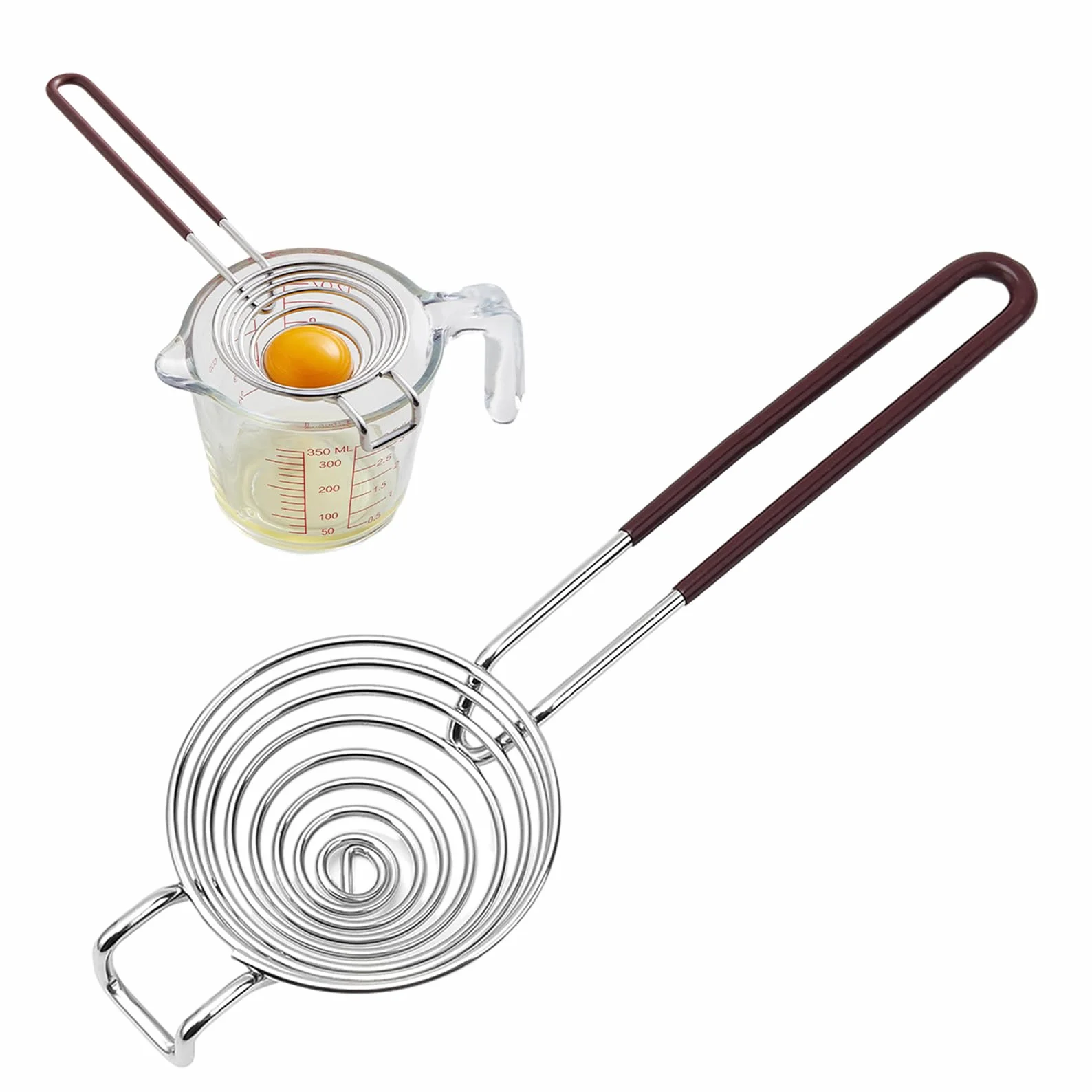 Separator do jajek, separator do jajek, ze stali nierdzewnej, do oddzielania jajek, do oddzielania jaj, nadaje się do kuchni, gospodarstwa domowego, hotelu, restauracji