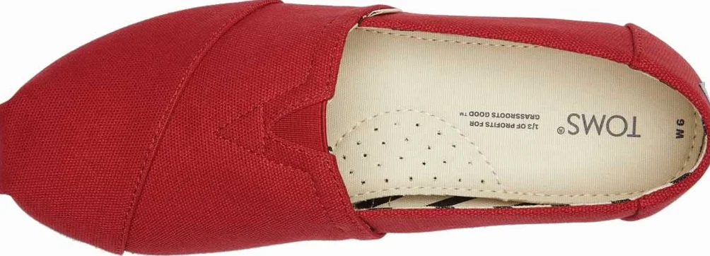 TOMS Damskie buty wsuwane Alpargata, Czerwony, 40 EU