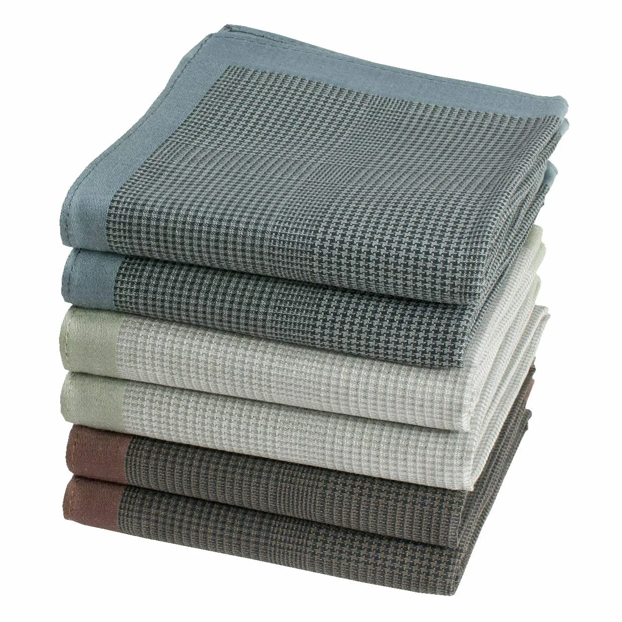 Chusteczki w stylu księcia Walii - 100% bawełna - rozmiar 40cm x 40cm - 6 sztuk - model Stirling