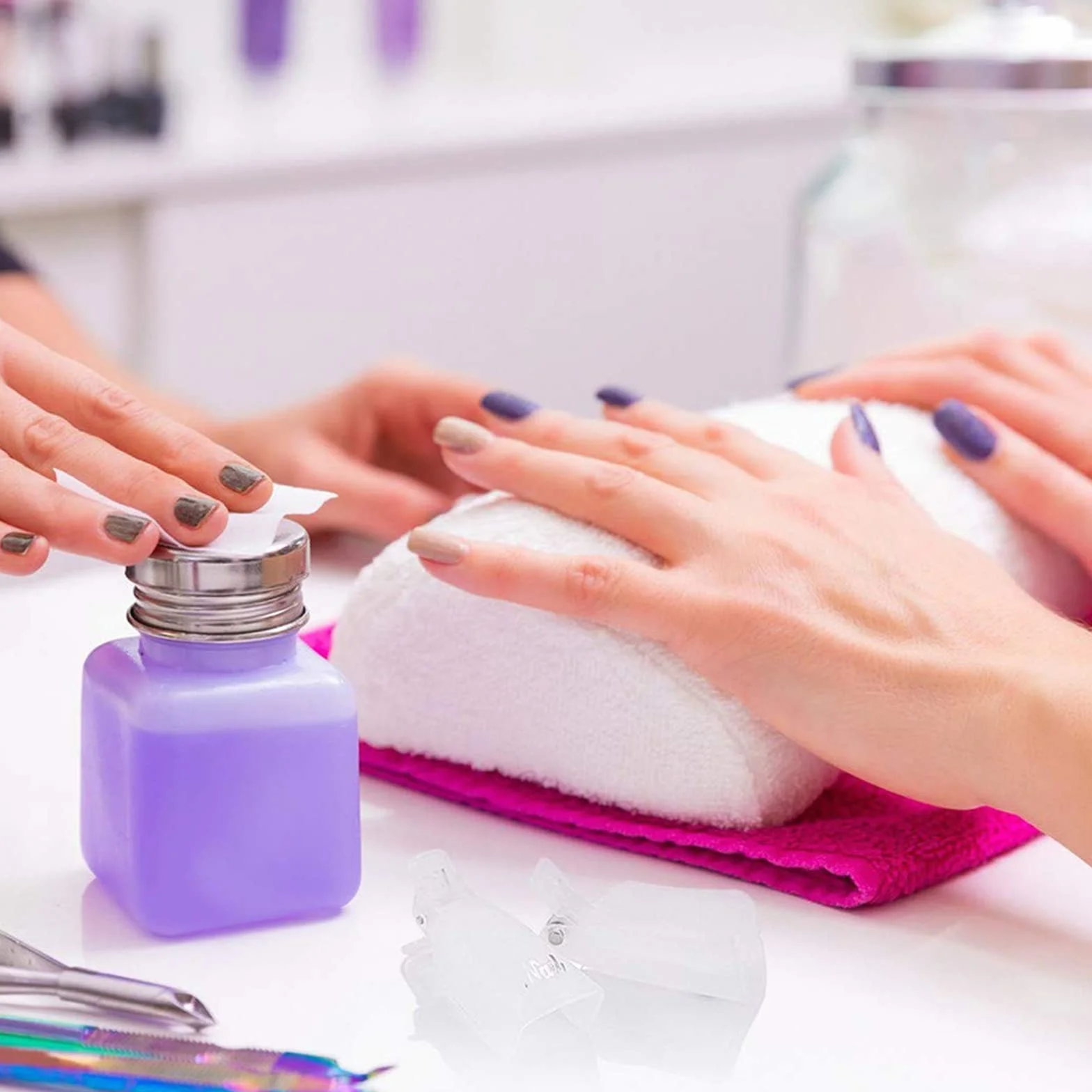 Zestaw klipsów do usuwania lakieru do paznokci, zestaw do manicure UV, klipsy do usuwania lakieru do paznokci żelowych, narzędzie do zmywania paznokci, czarne, 10 szt