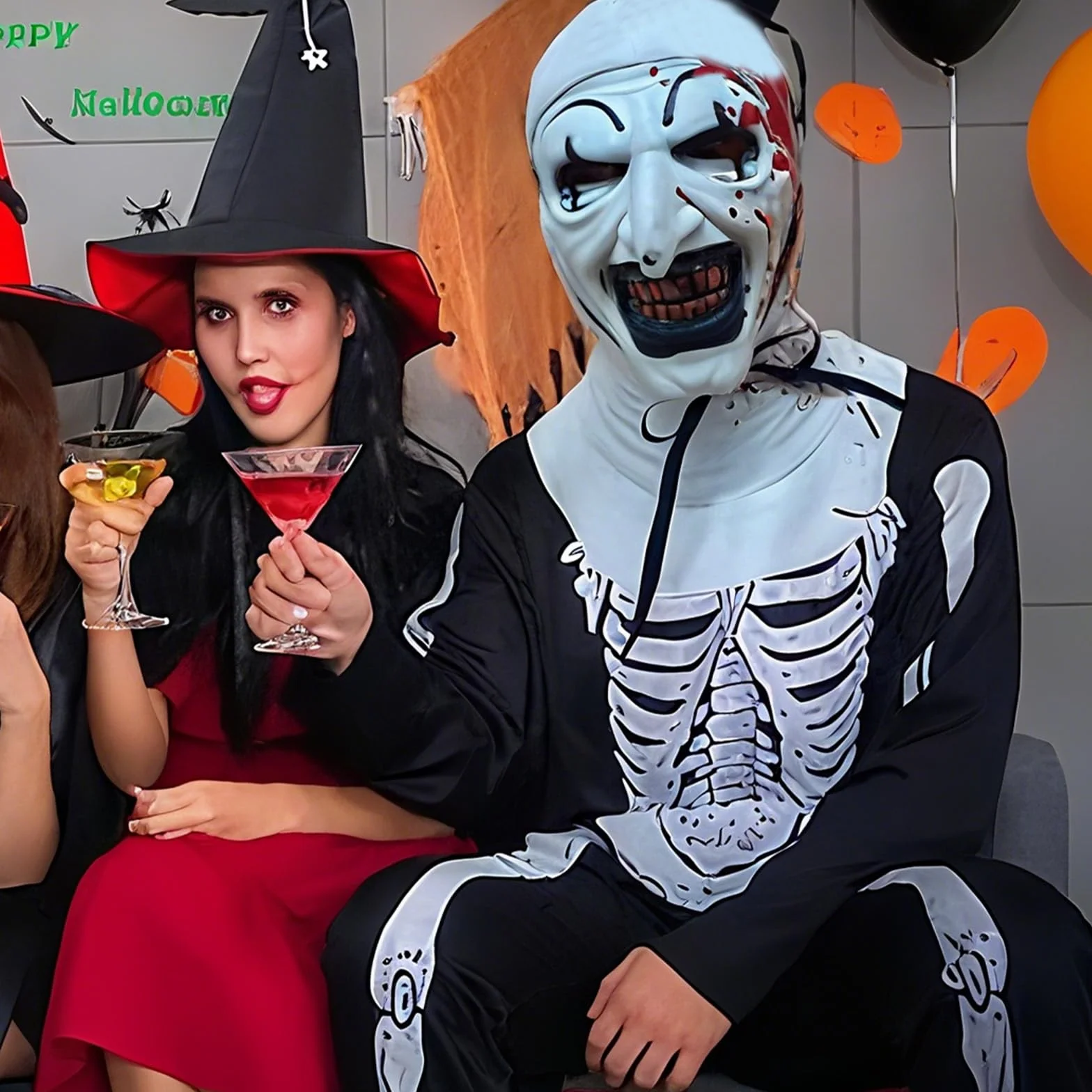 Maska przerażająca na Halloween z rekwizytami do kostiumu cosplay