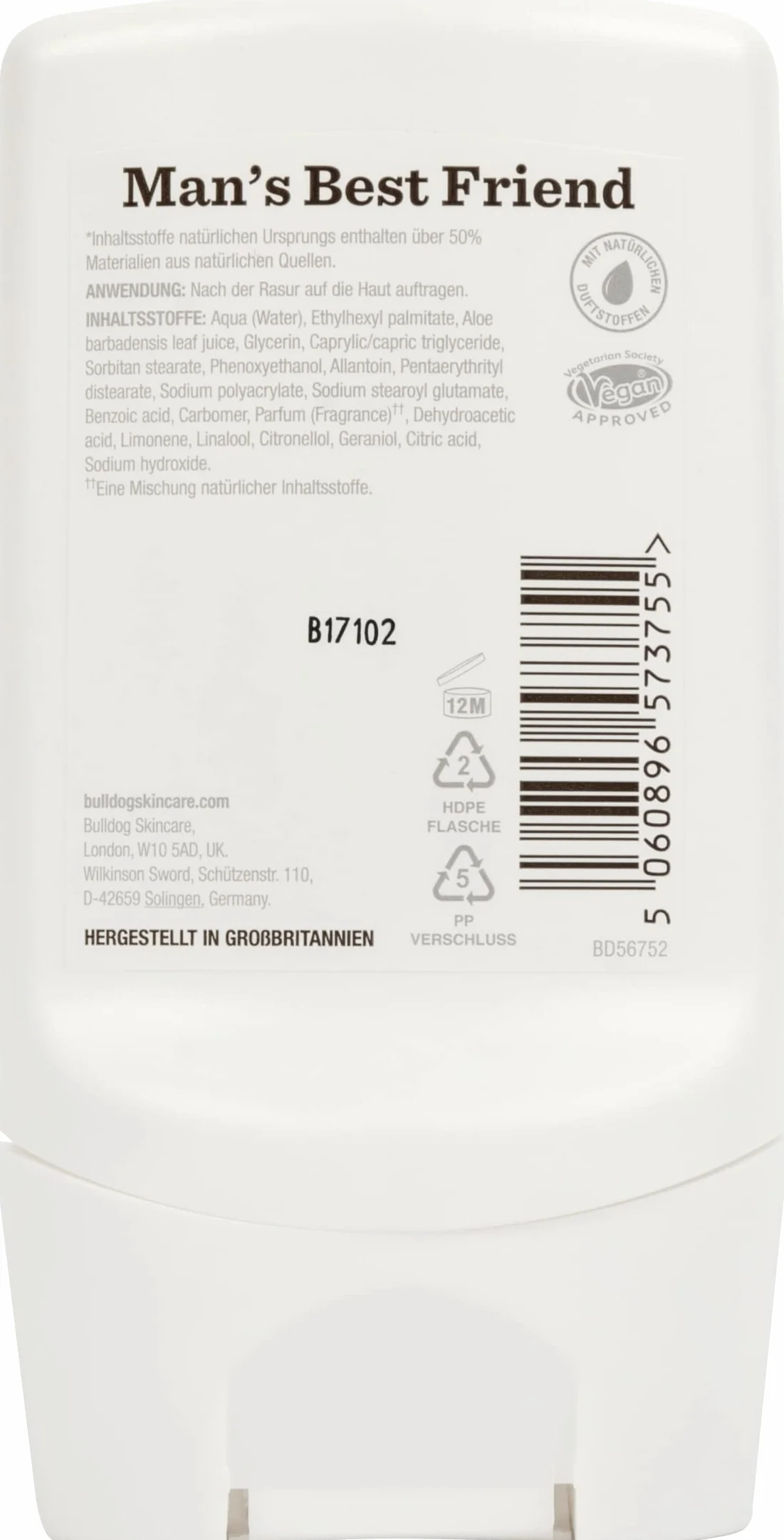 Buldog oryginalny balsam po goleniu dla mężczyzn, 1 opakowanie (1 x 100 ml)