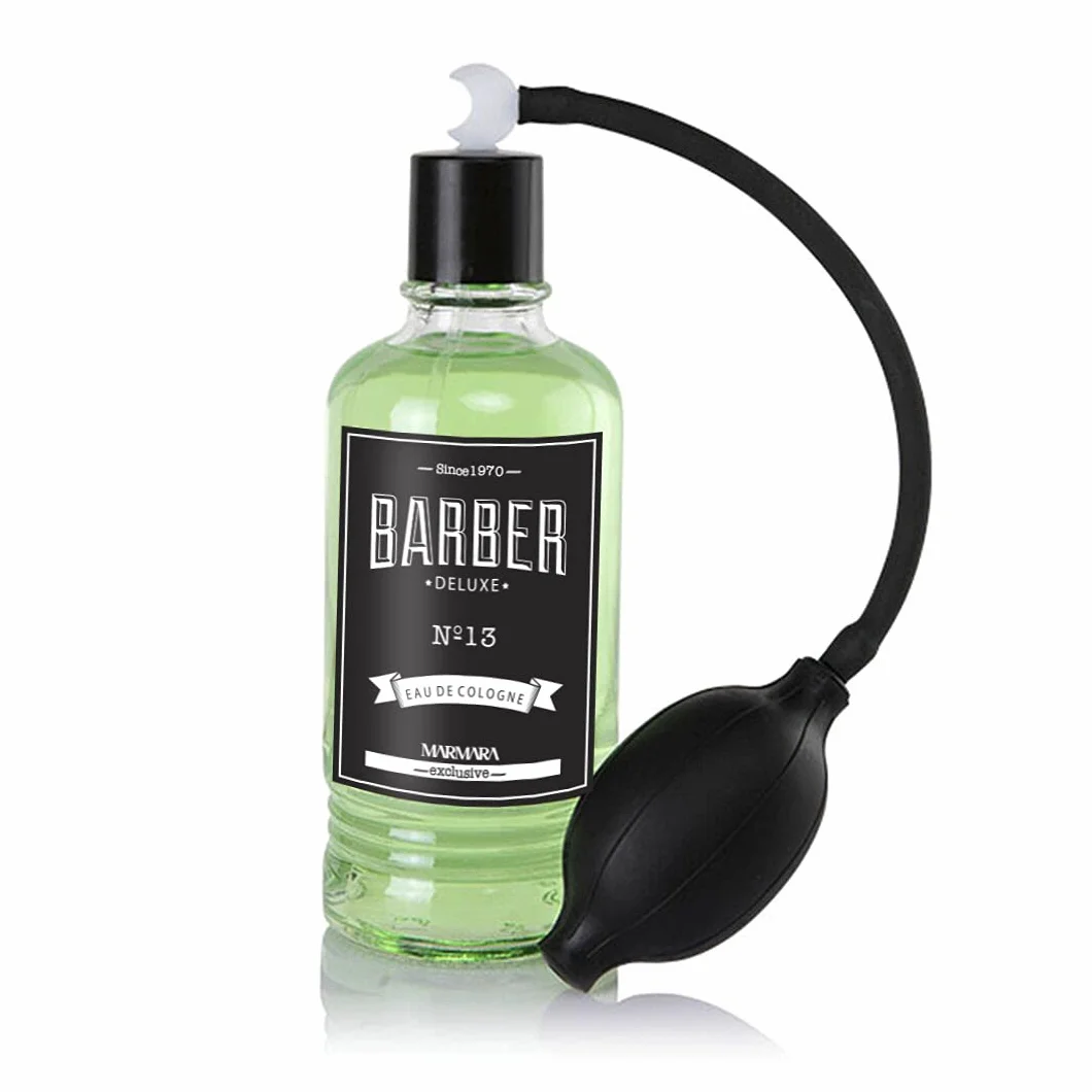 BARBER MARMARA No.13 Eau de Cologne męska Splash Deluxe w szklance Flacon 1 x 400 ml - After Shave Men - Woda zapachowa - Woda po goleniu - Odświeża chłodzi - zapach męski - dezynfekujący alkohol 70°