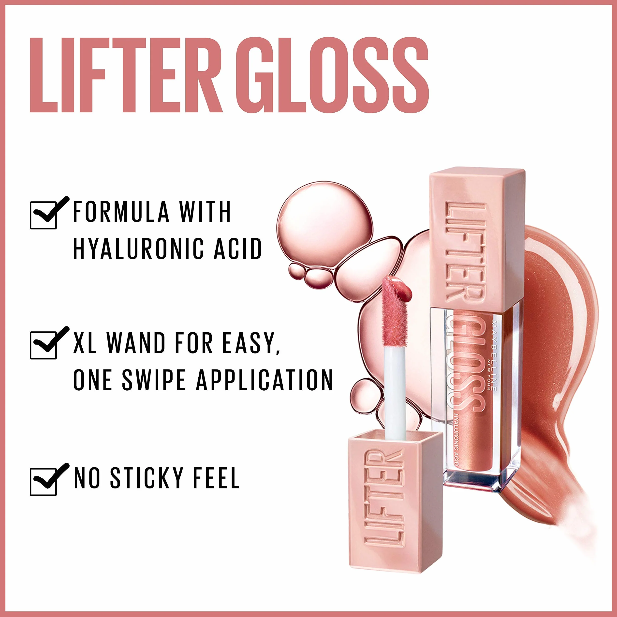 Maybelline New York Lifter Gloss 003 Moon, Błyszczyk do Ust, 5ml
