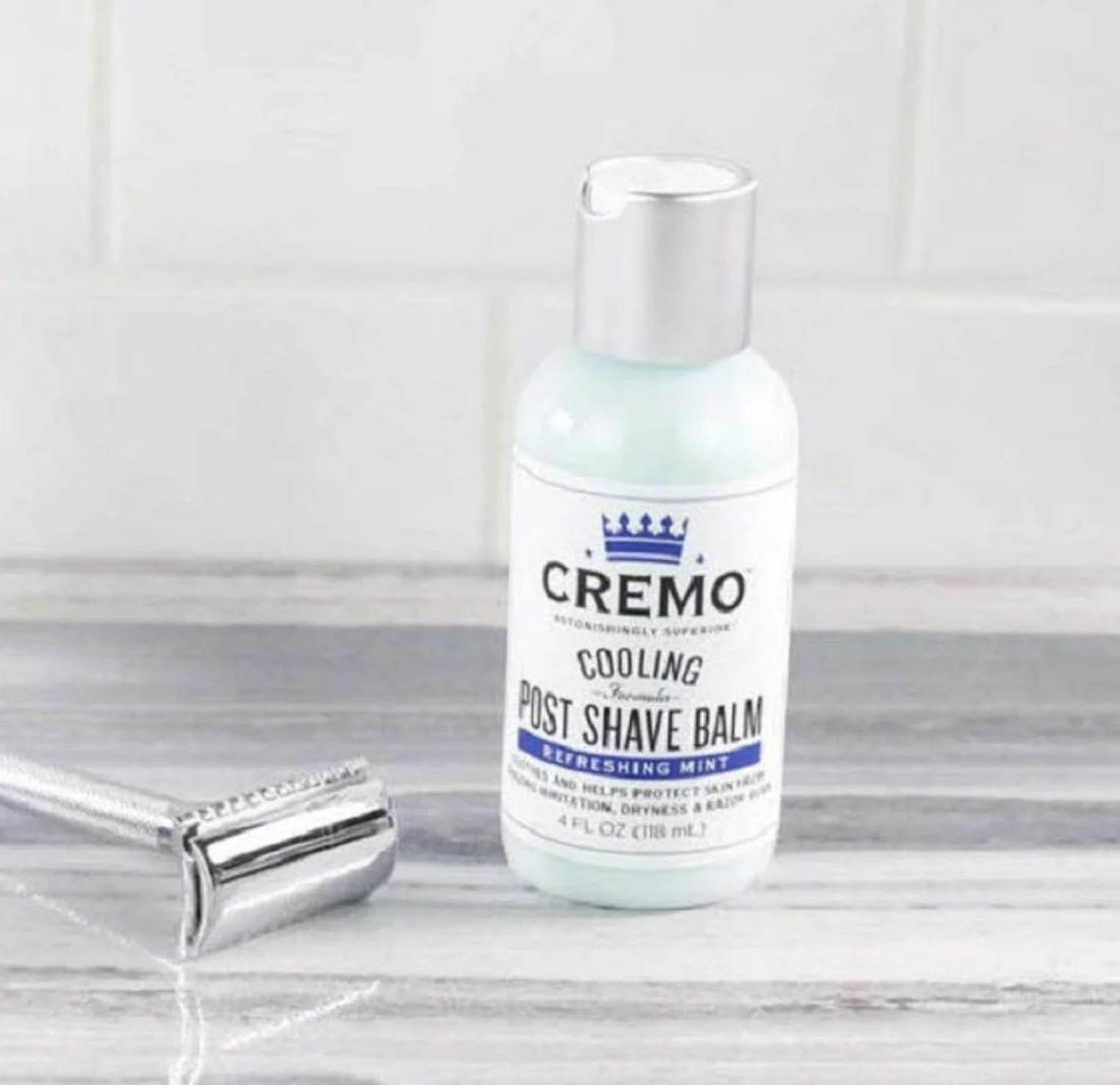 CREMO - Cooling Post Shave Balm For Men | Refreshing Mint Formula | 118 ml