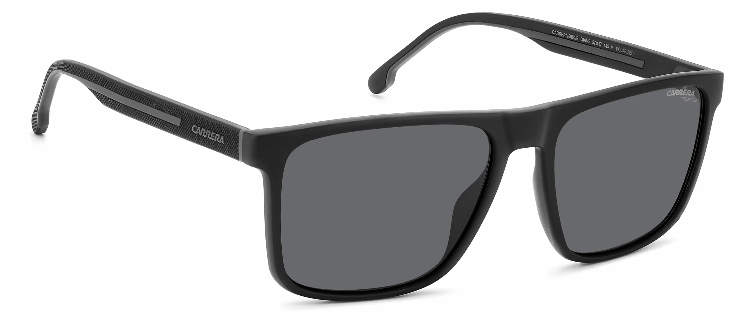 Carrera CARRERA 8064/S Okulary Przeciwsłoneczne Black Grey/Grey Polarized 57/17/145 uomo