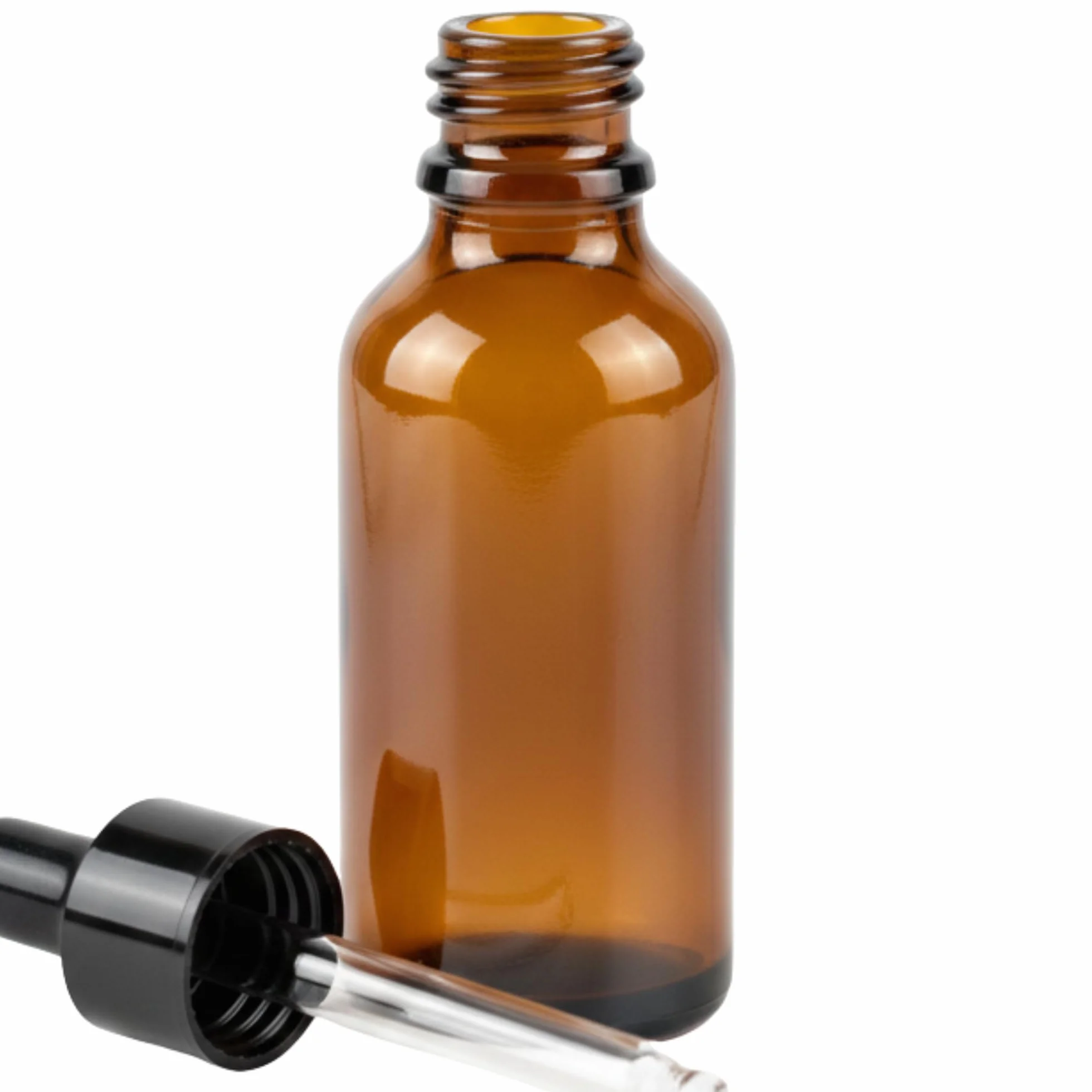 Essenciales - Butelki z zakraplaczem ze szkła bursztynowego 100 ml | Opakowanie 2 x Butelki ze szklaną pipetą | Naturalna ochrona przed promieniowaniem UV | Do olejków eterycznych | Aromaterapia