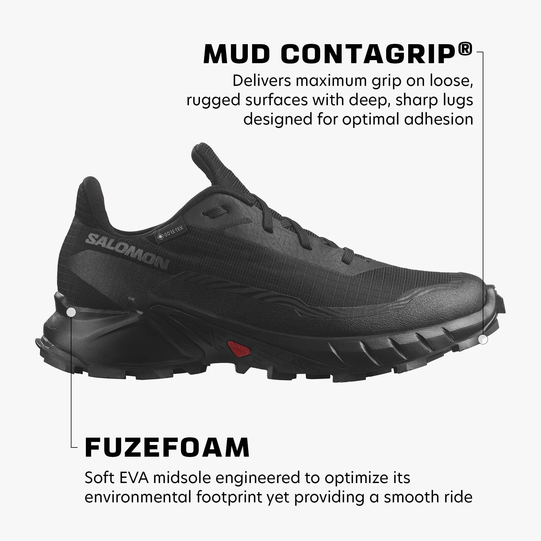 Salomon Mężczyźni Alphacross 5 Gore-texButy trekkingowe