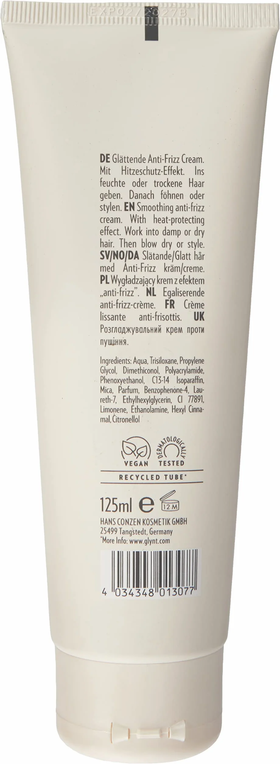 Glynt MALIBU Smoothing Cream 125 ml jagodowy
