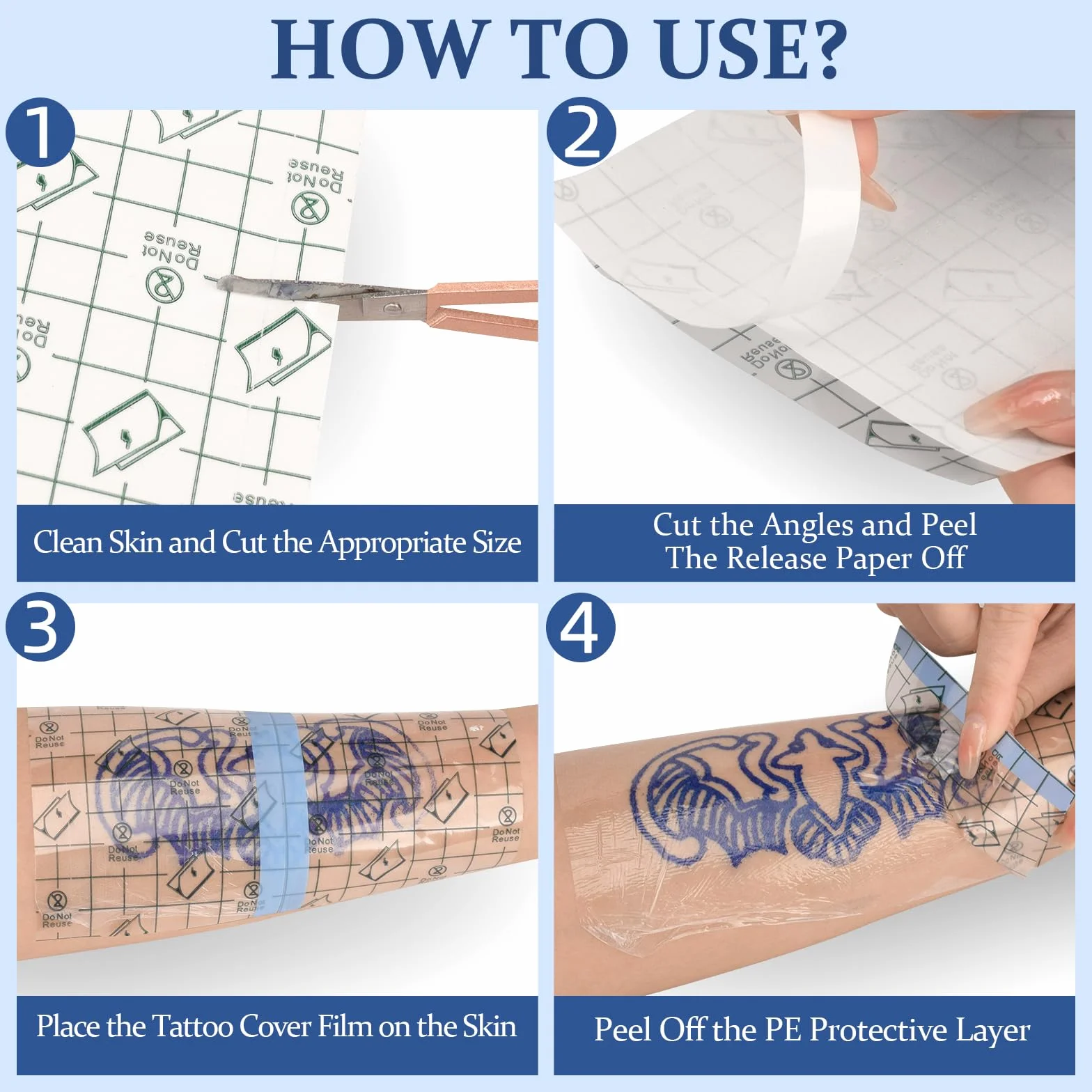 ATOMUS 5m Tattoo Protective Film Breathable Tattoo Care