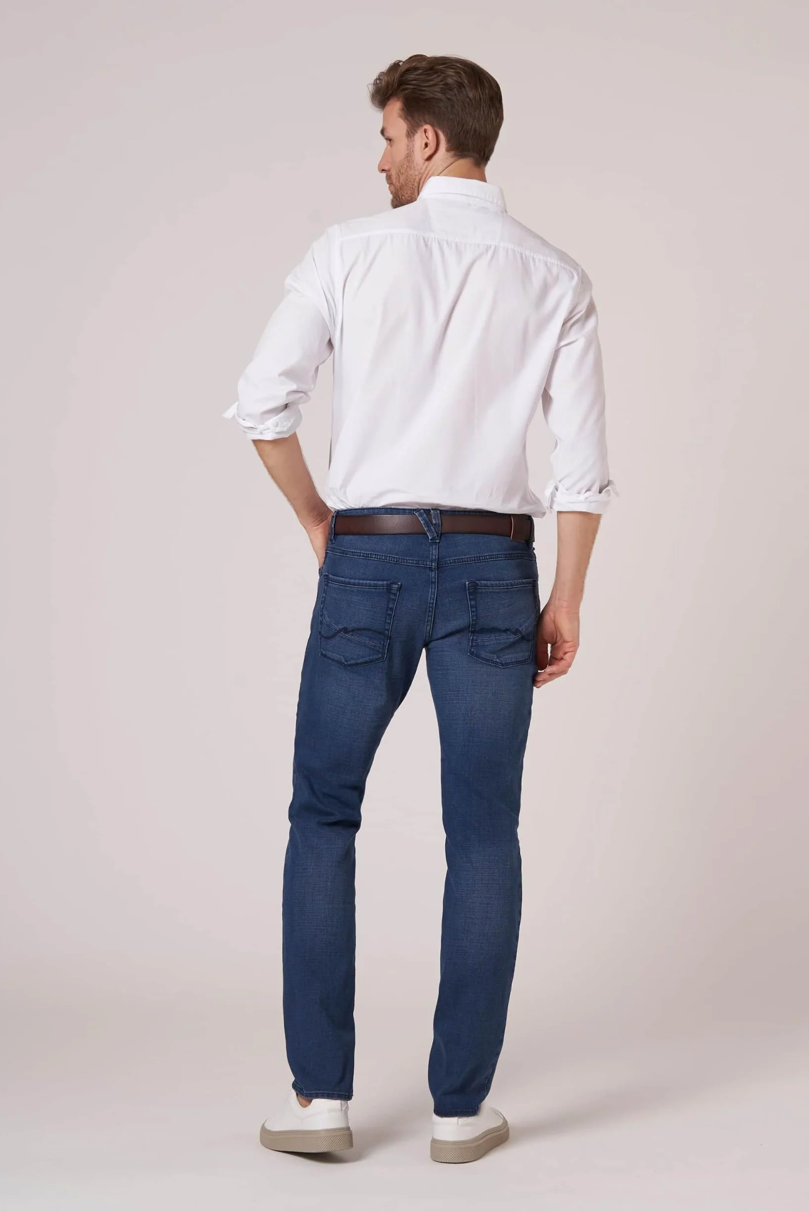 Hattric Hattric jeansy męskie cross denim harris - Proste dżinsy Mężczyźni
