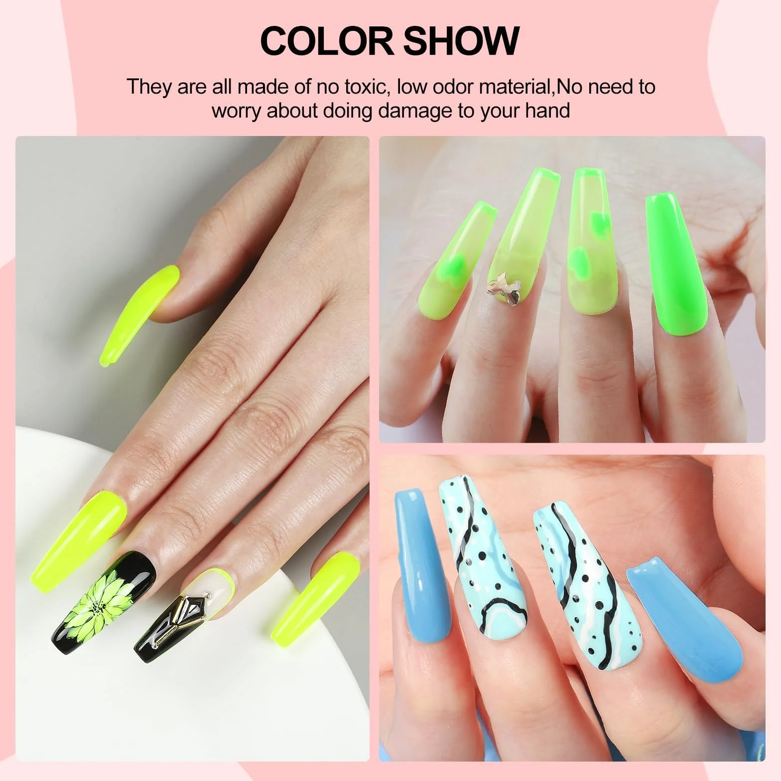 COSCELIA Zestaw Startowy do Paznokci Żelowych - 40 Sztuk, Lakiery UV z Lampą, Base Coat Top Coat, Studio Paznokci, Kompletny