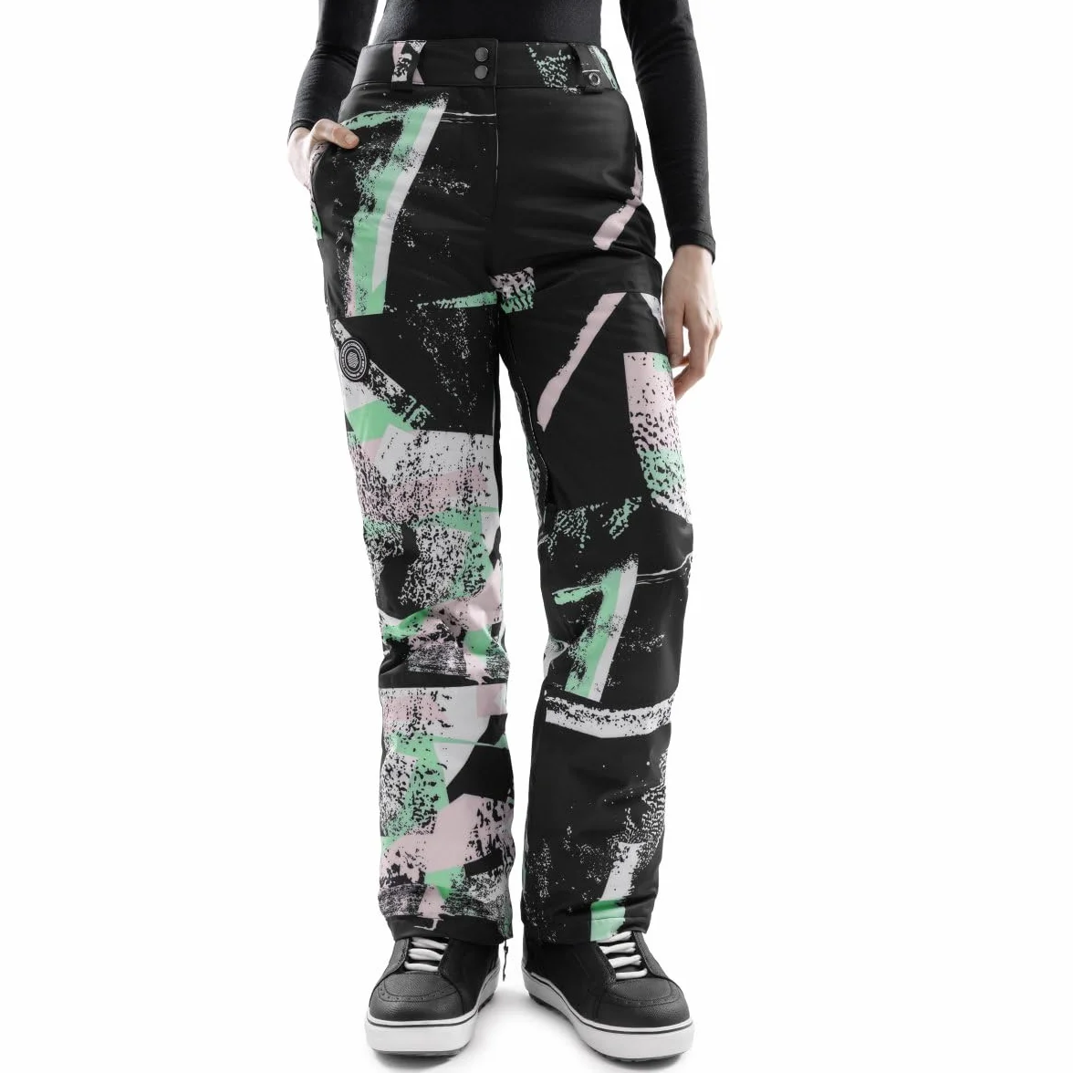 SIROKO - Spodnie Snowboardowe dla Kobiet Siroko P1-W Groove - XXS - Wielokolorowy/Czarny
