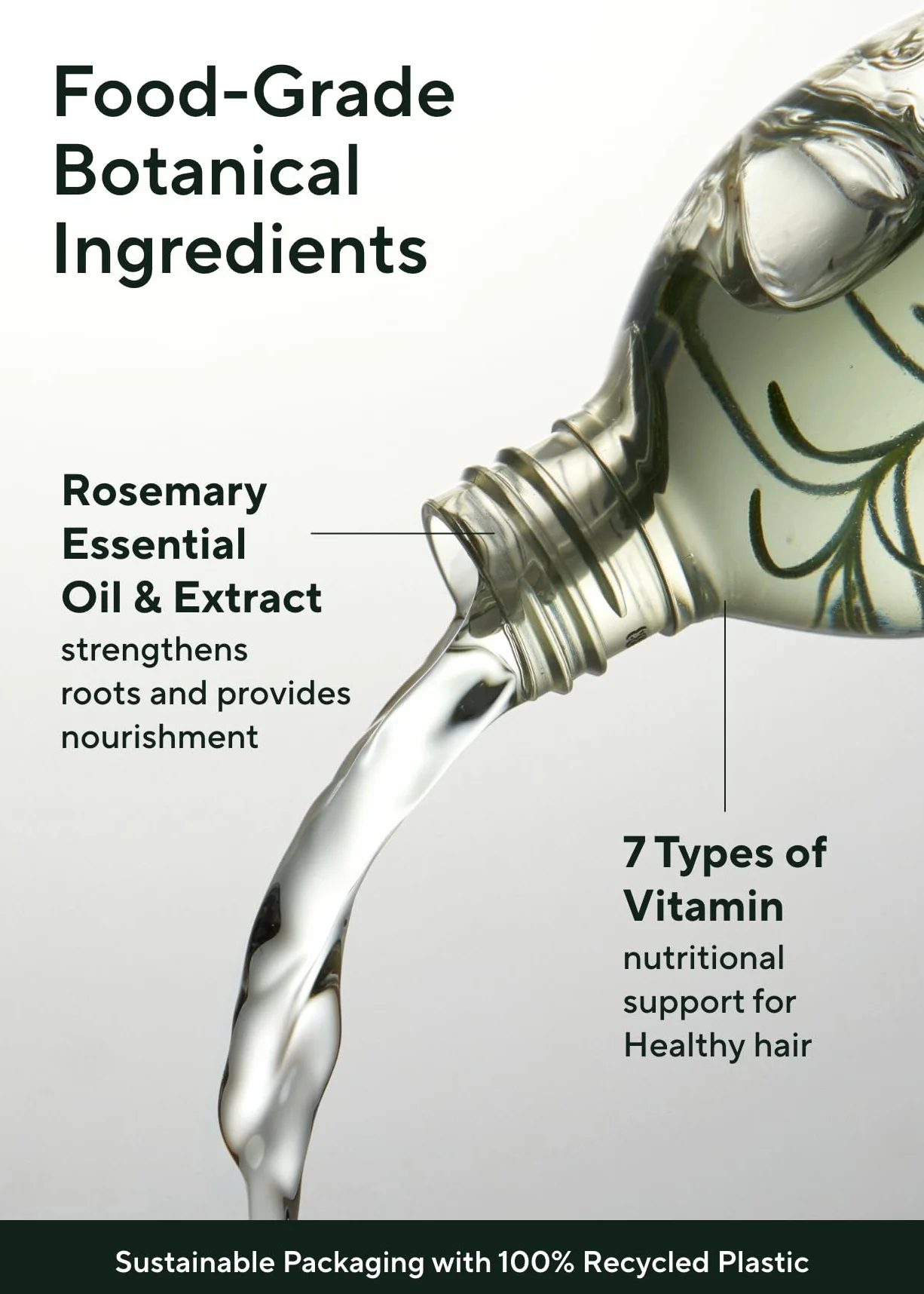 AROMATICA Wzmacniacz do korzenia rozmarynu 3,38 uncji/100 ml Odżywczy spray do skóry głowy z olejkiem eterycznym z rozmarynu "Łagodzi swędzenie, łuszcząca się i sucha skóra głowy
