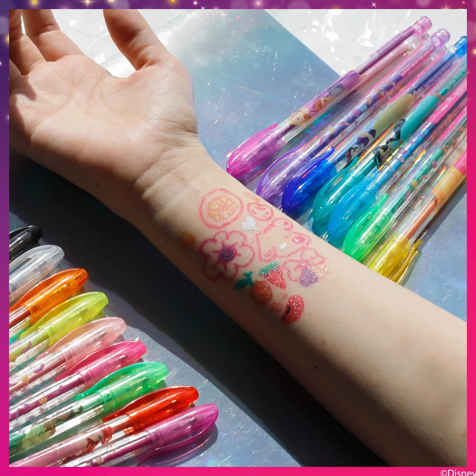 Disney Princess Zestaw Brokat Body Art 16 szt Dziewczynki 3+