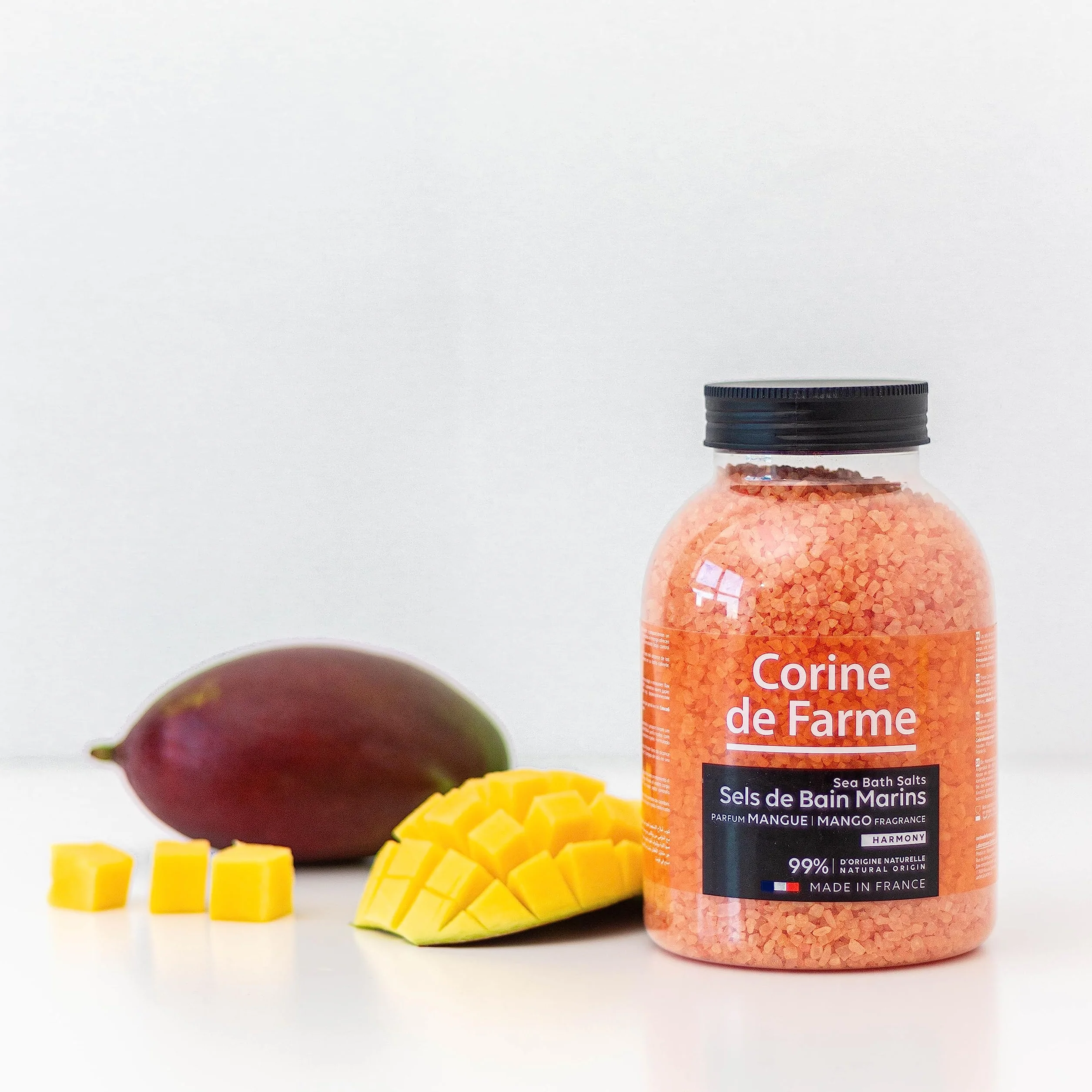 Corine de Farme Naturalne sole morskie Harmony sole do kąpieli z mango 1,3 kg