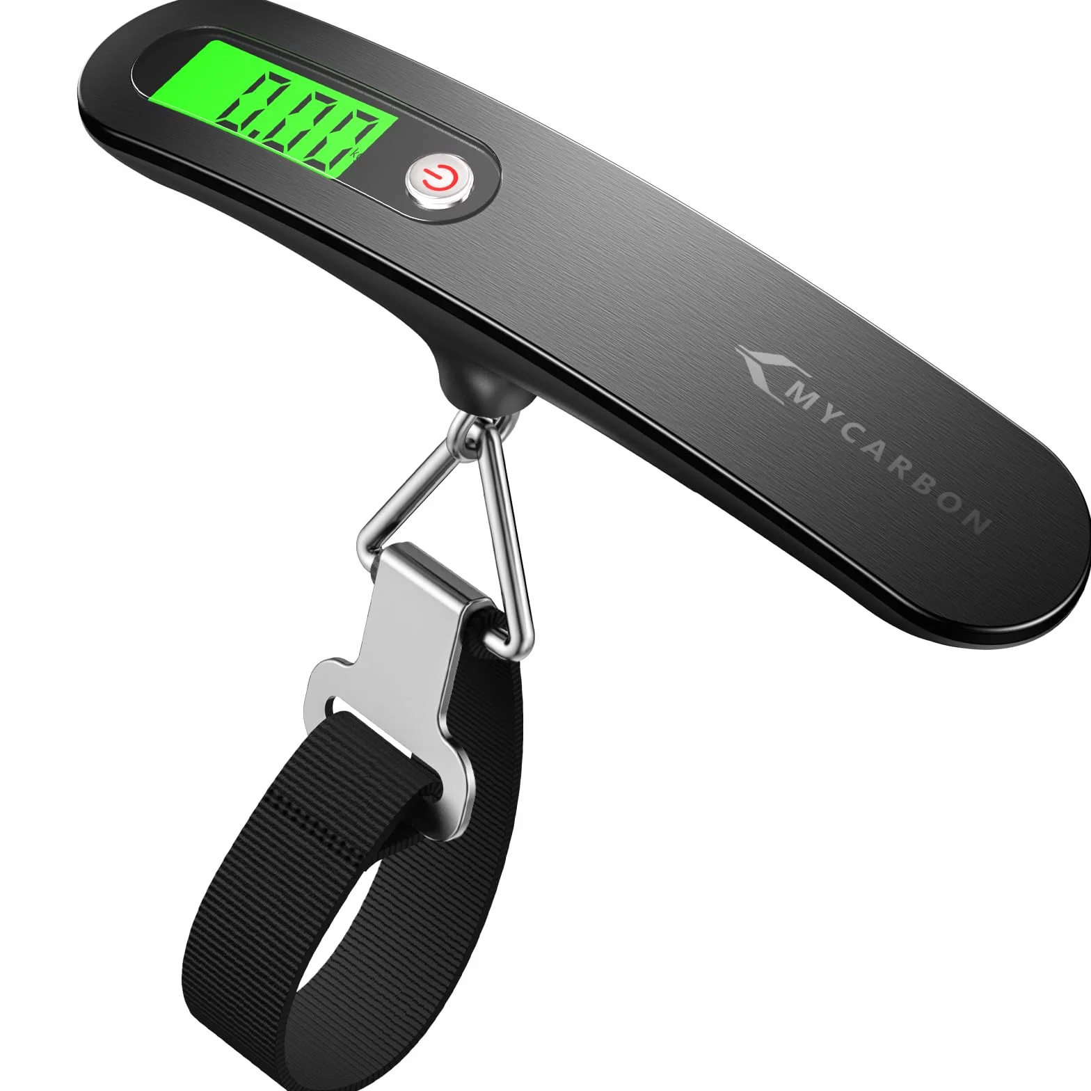 MYCARBON Wagi do walizek Elektroniczna cyfrowa waga podróżna 50 kg, funkcja tary, wyświetlacz LCD, waga waga, walizka, przenośna