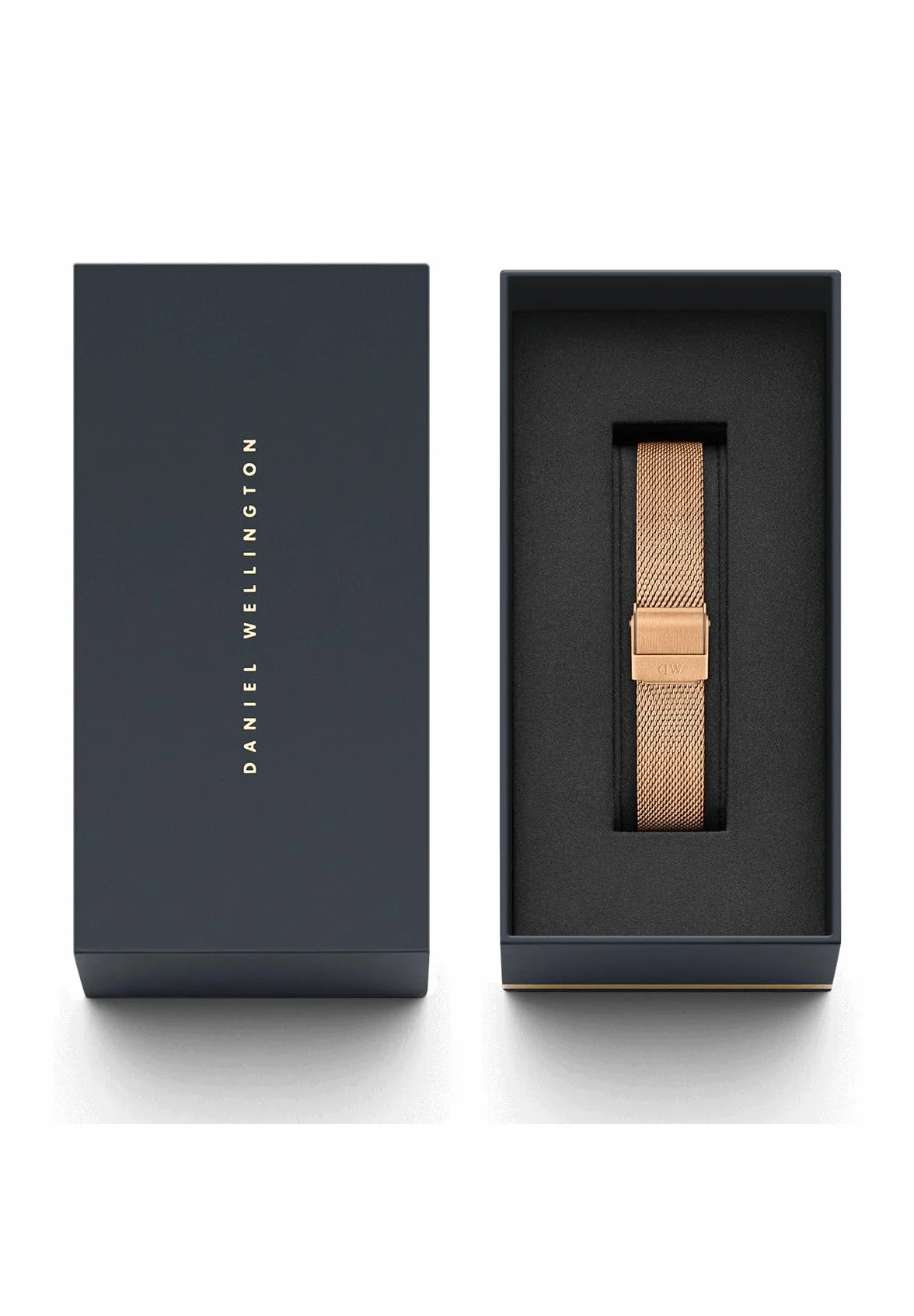 Daniel Wellington Petite Melrose, różowe złoto, pasek do zegarka, 12 mm, stal nierdzewna, dla kobiet